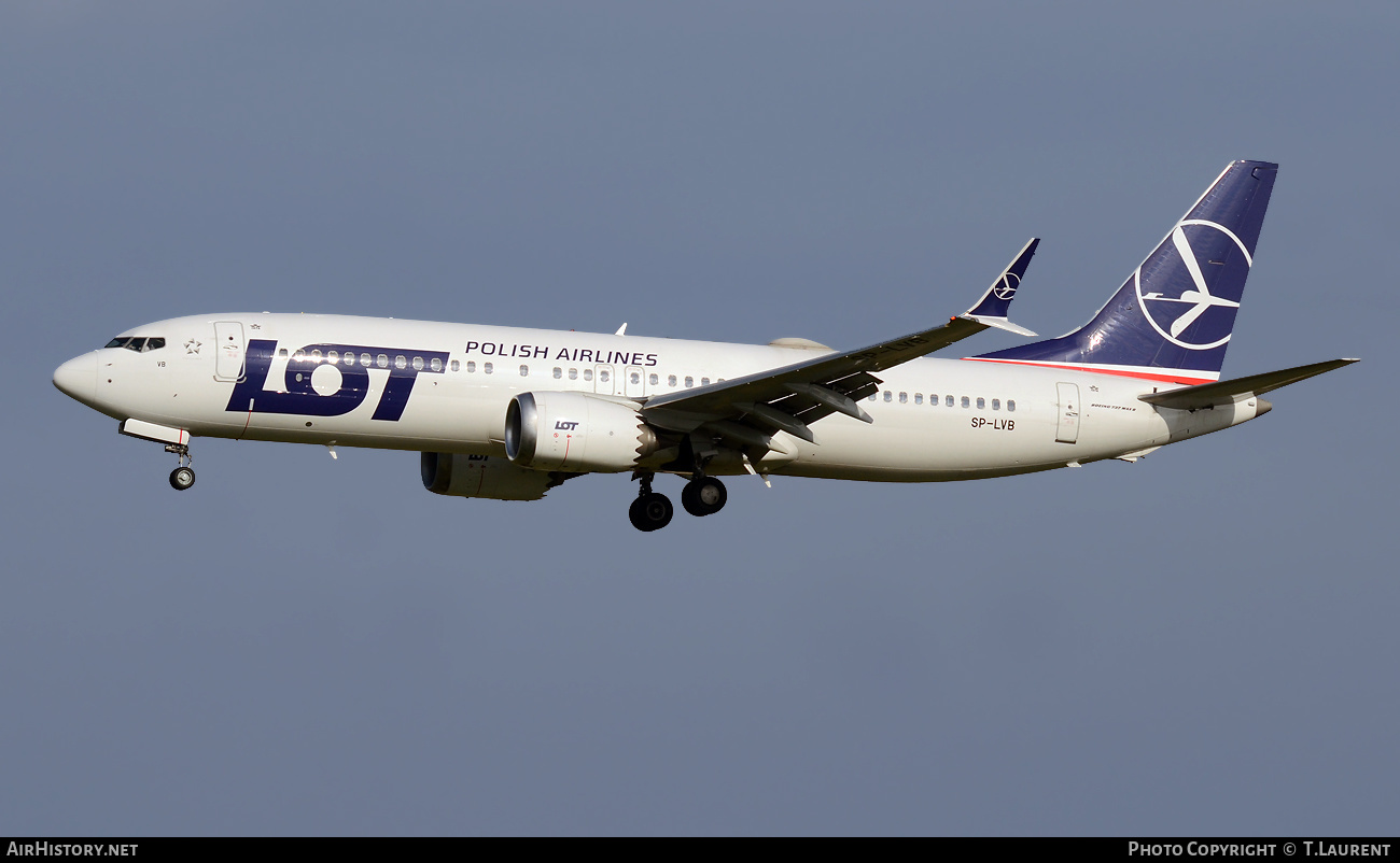 Aircraft Photo of SP-LVB | Boeing 737-8 Max 8 | LOT Polish Airlines - Polskie Linie Lotnicze | AirHistory.net #443251