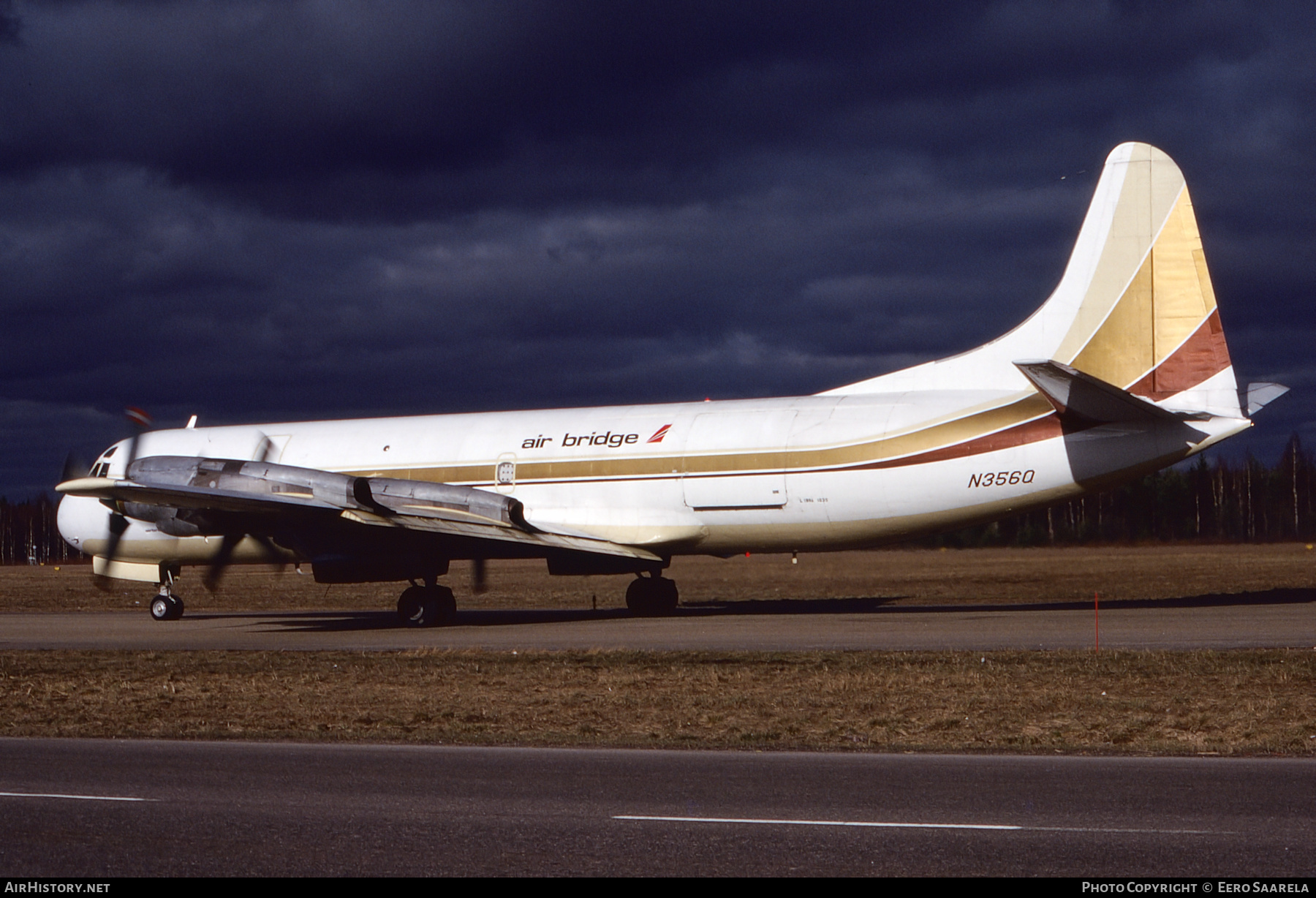 Aircraft Photo of N356Q | Lockheed L-188A(F) Electra | Air Bridge | AirHistory.net #443277