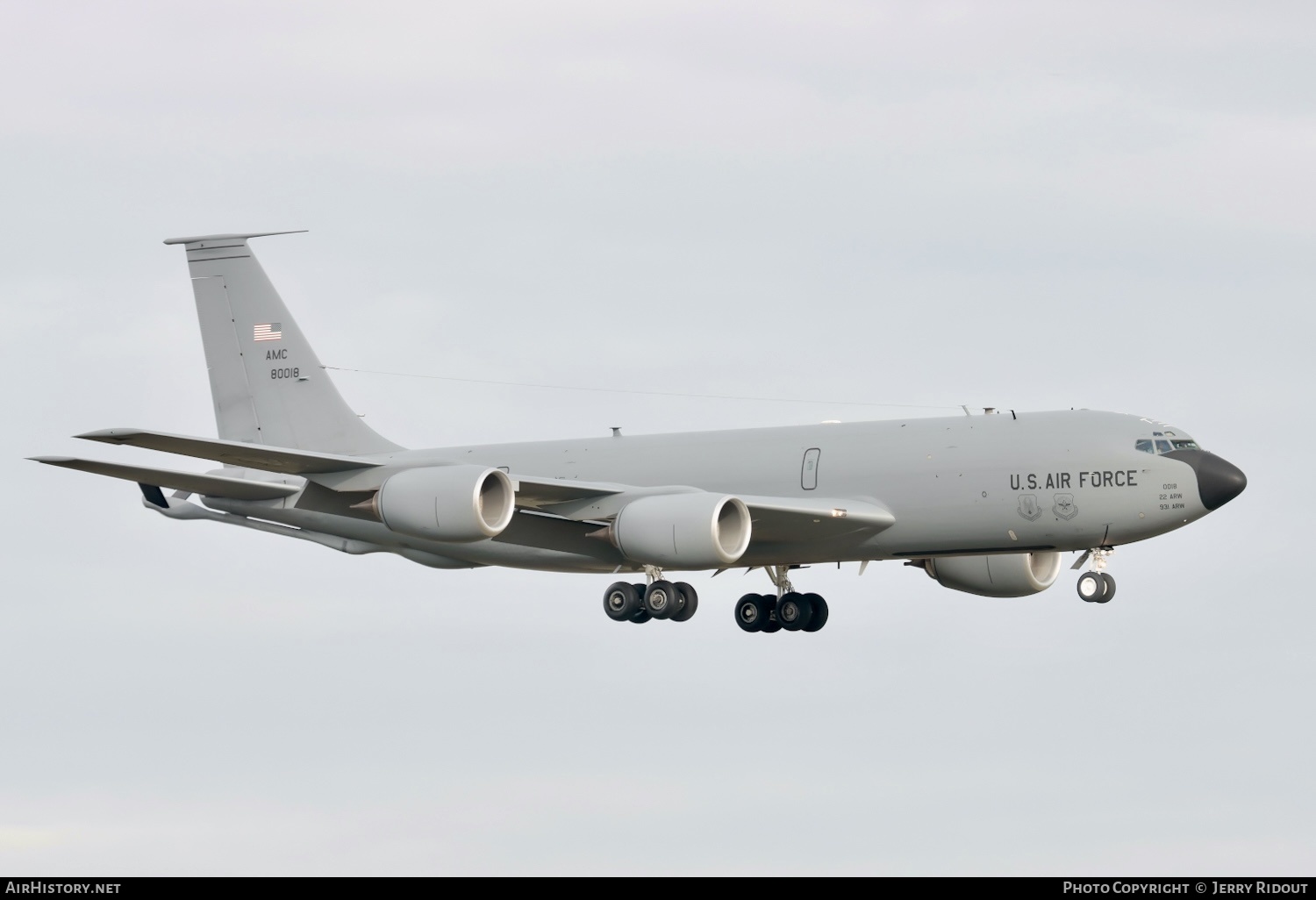 Aircraft Photo of 58-0018 / 80018 | Boeing KC-135R Stratotanker | USA - Air Force | AirHistory.net #443301