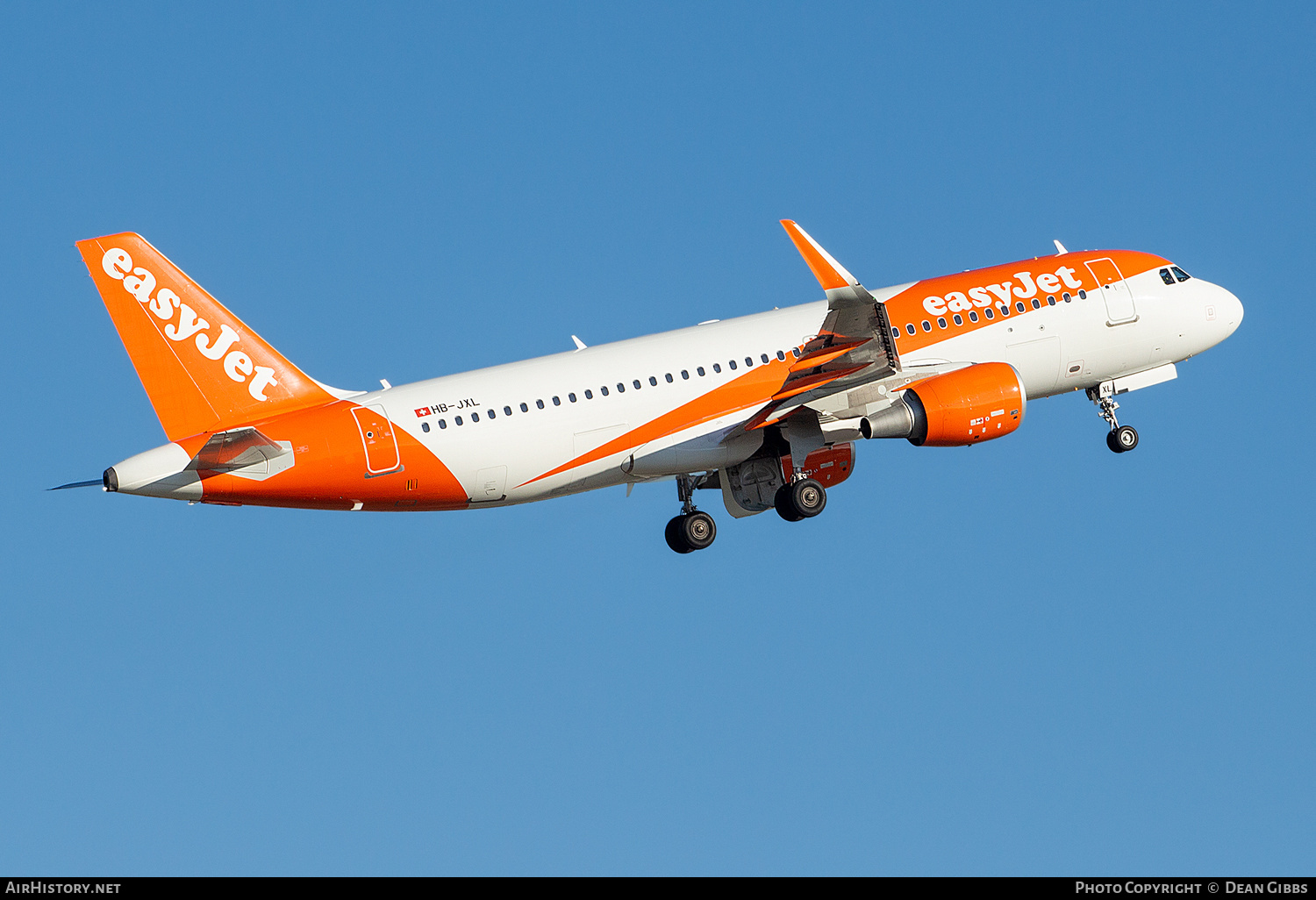 Aircraft Photo of HB-JXL | Airbus A320-214 | EasyJet | AirHistory.net #443414