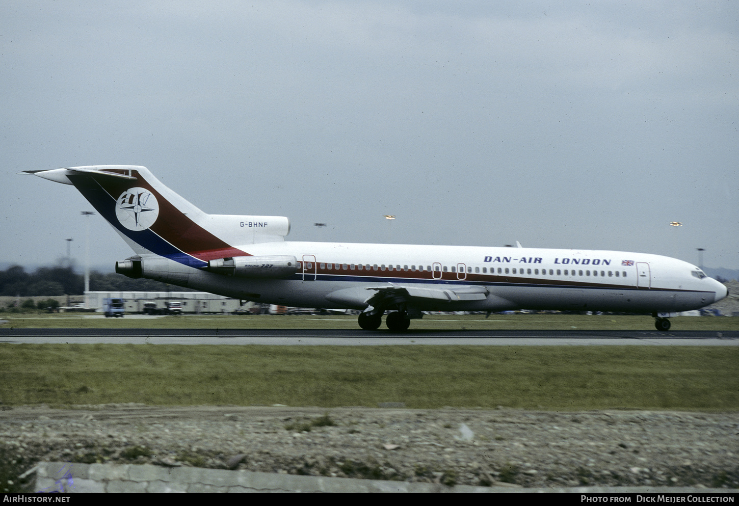 Aircraft Photo of G-BHNF | Boeing 727-2J4/Adv | Dan-Air London | AirHistory.net #443422