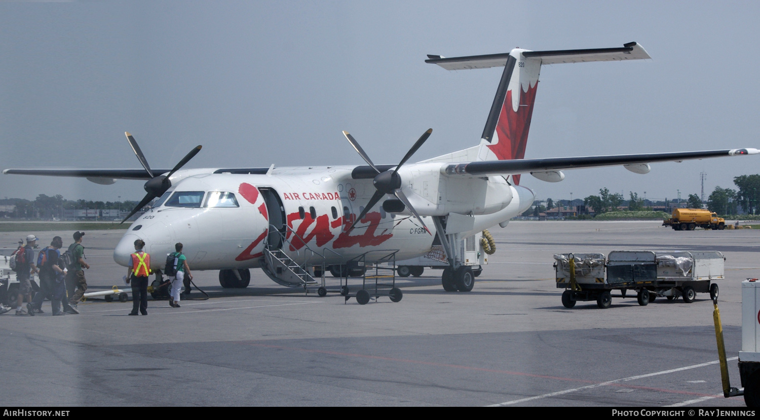 Aircraft Photo of C-FGRM | De Havilland Canada DHC-8-102 Dash 8 | Air Canada Jazz | AirHistory.net #443440