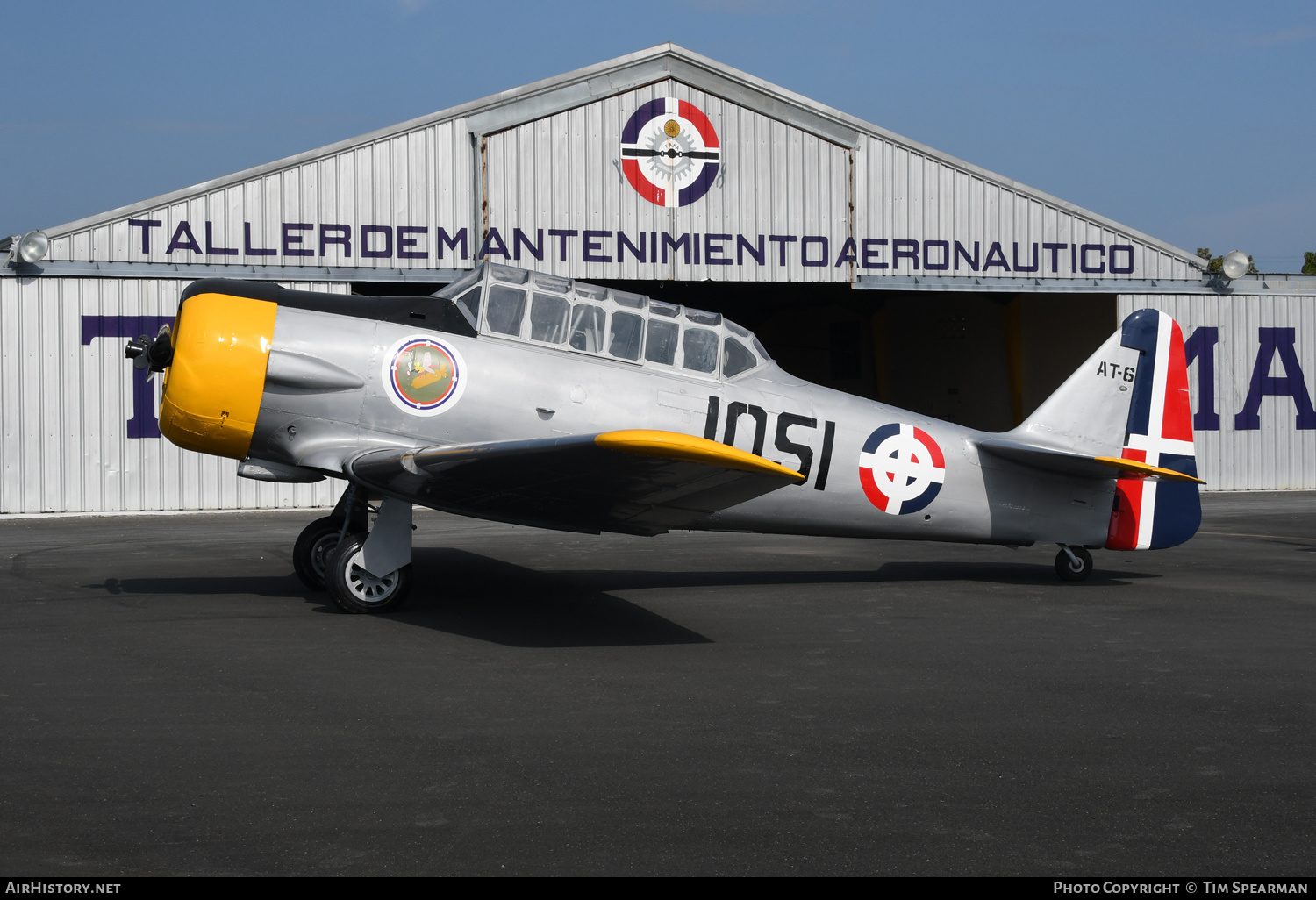 Aircraft Photo of 1051 | North American AT-6D Texan | Dominican Republic - Air Force | AirHistory.net #443444