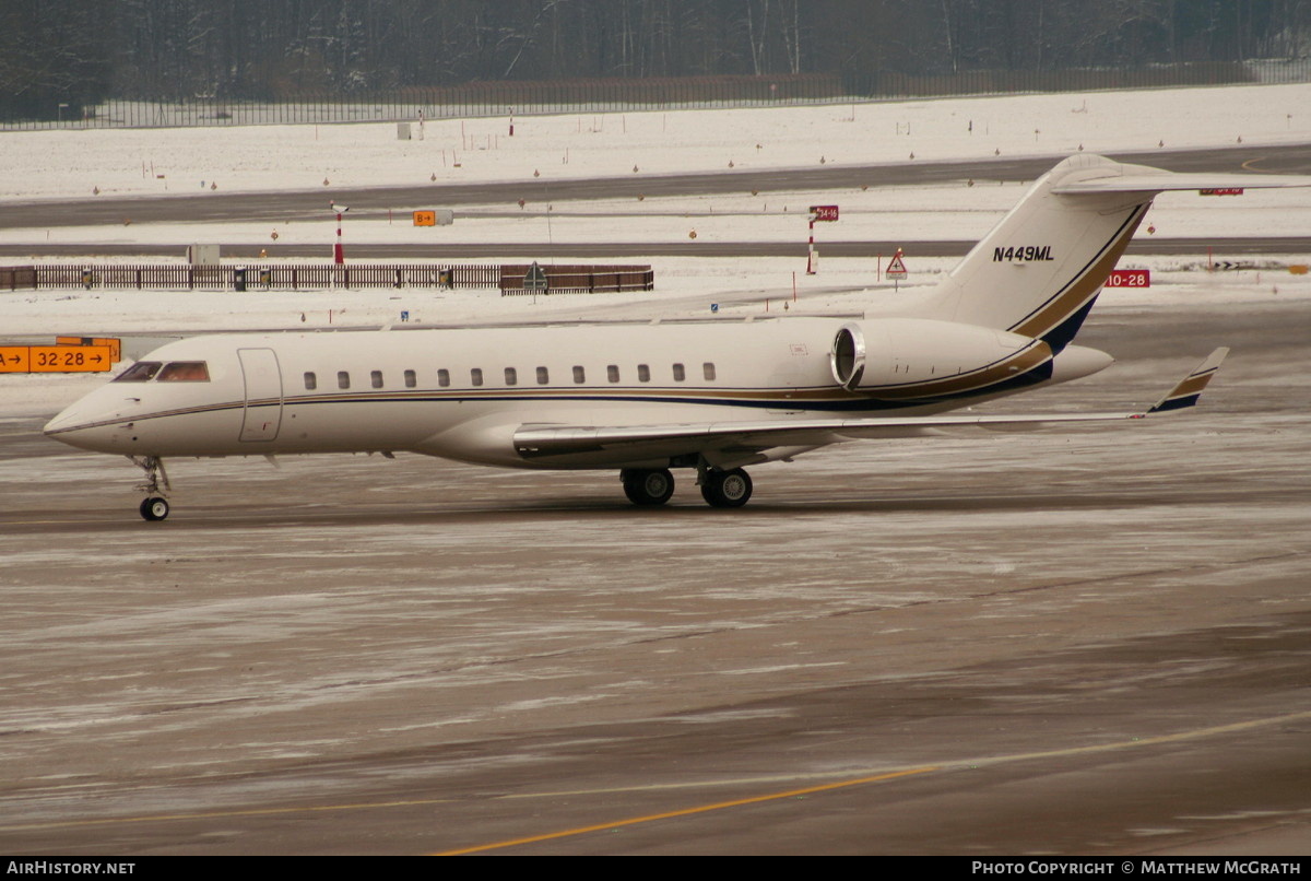 Aircraft Photo of N449ML | Bombardier Global Express (BD-700-1A10) | AirHistory.net #443465