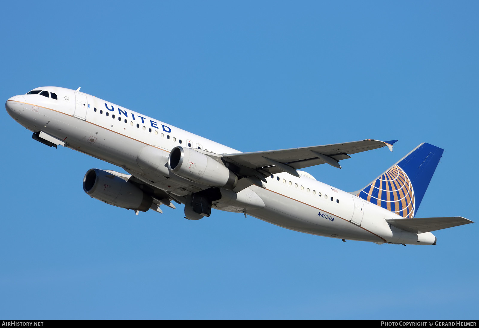Aircraft Photo of N405UA | Airbus A320-232 | United Airlines | AirHistory.net #443511