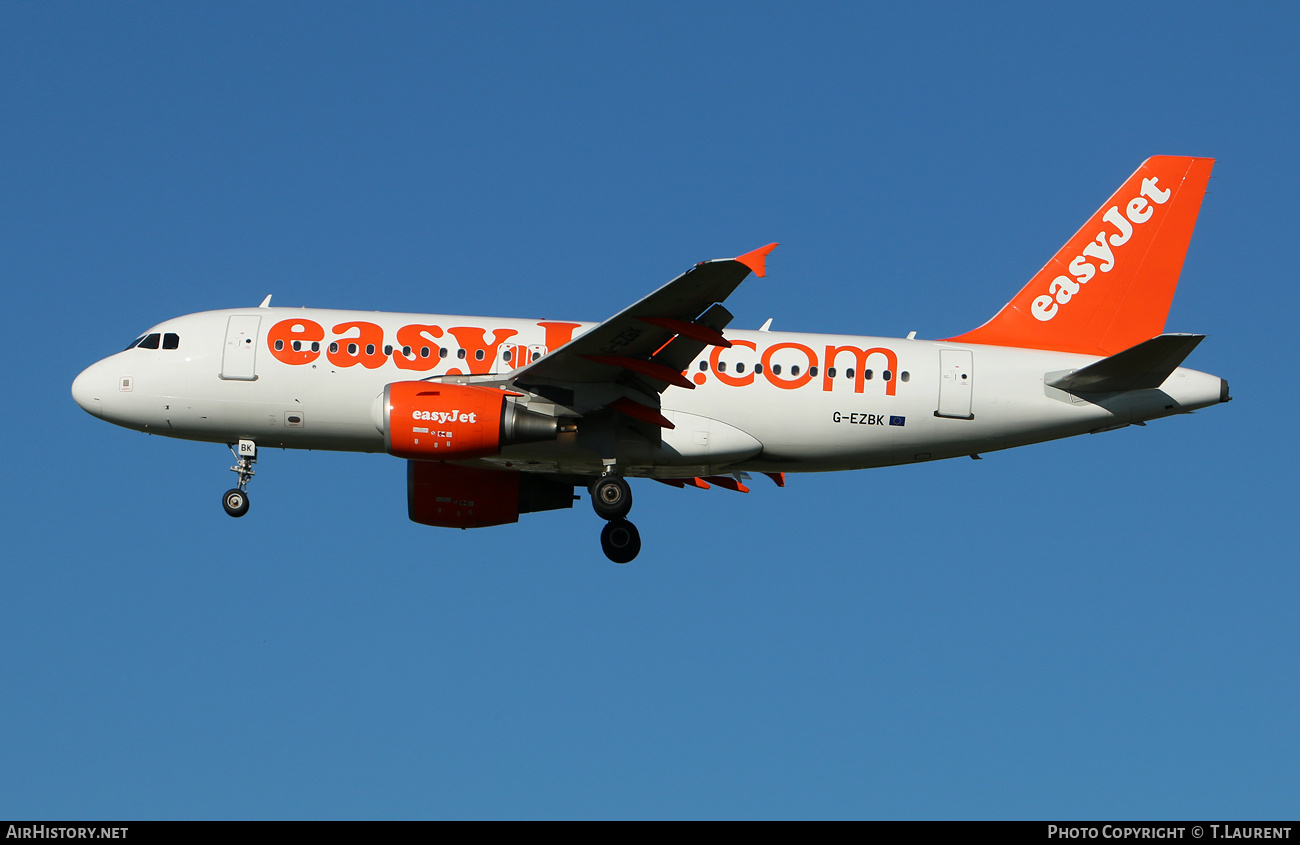 Aircraft Photo of G-EZBK | Airbus A319-111 | EasyJet | AirHistory.net #443517