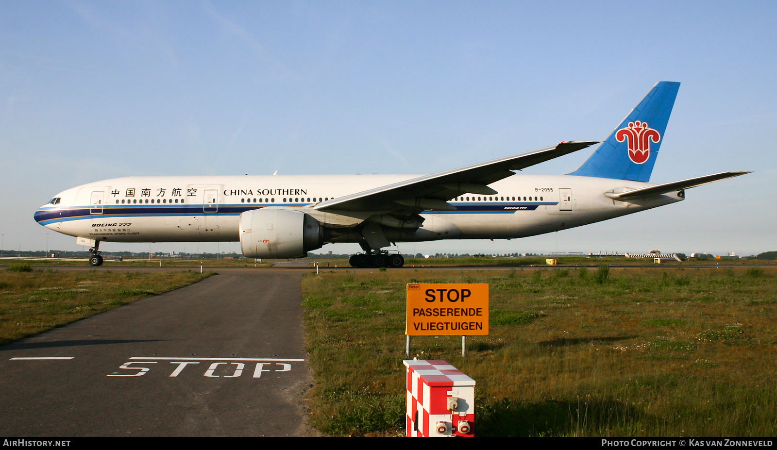 Aircraft Photo of B-2055 | Boeing 777-21B | China Southern Airlines | AirHistory.net #443519