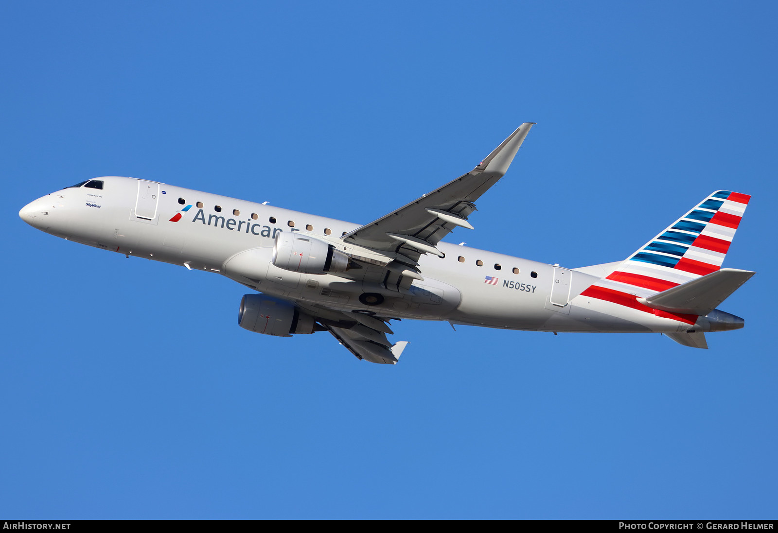 Aircraft Photo of N505SY | Embraer 175LR (ERJ-170-200LR) | American Eagle | AirHistory.net #443547