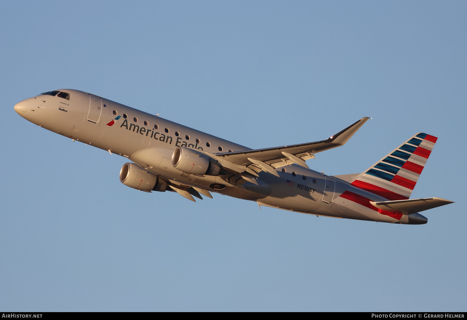 Aircraft Photo of N510SY | Embraer 175LR (ERJ-170-200LR) | American Eagle | AirHistory.net #443570