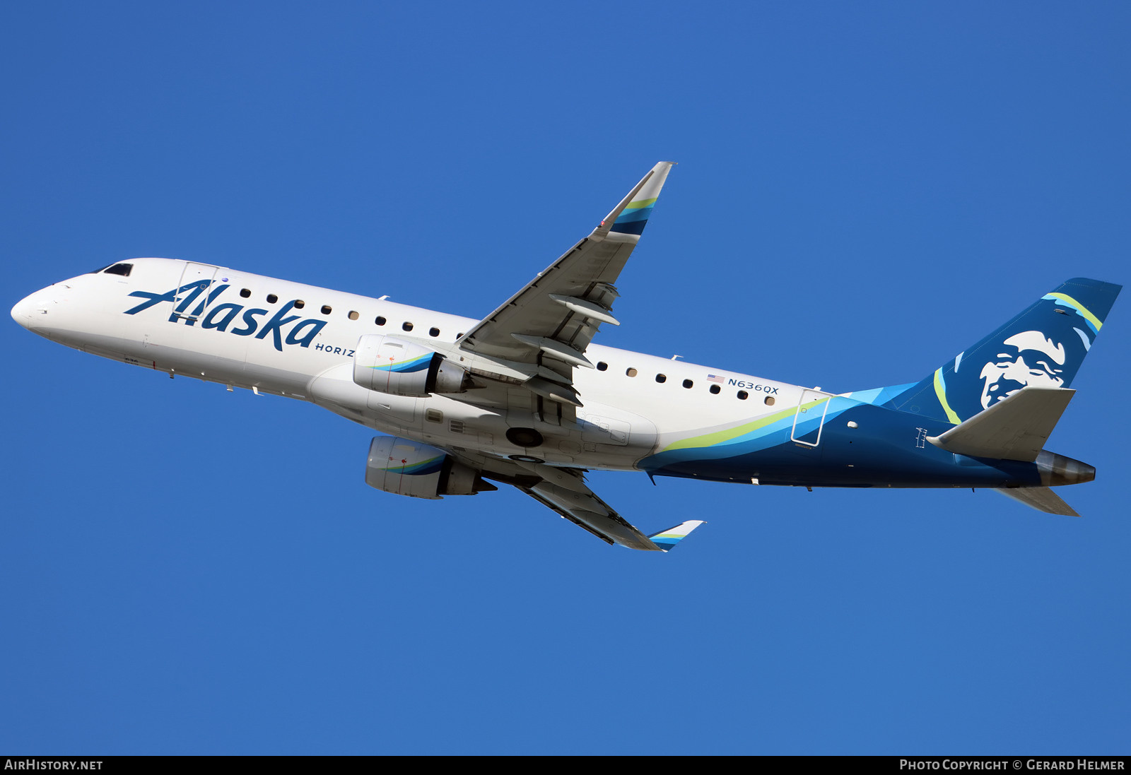 Aircraft Photo of N636QX | Embraer 175LR (ERJ-170-200LR) | Alaska Airlines | AirHistory.net #443581