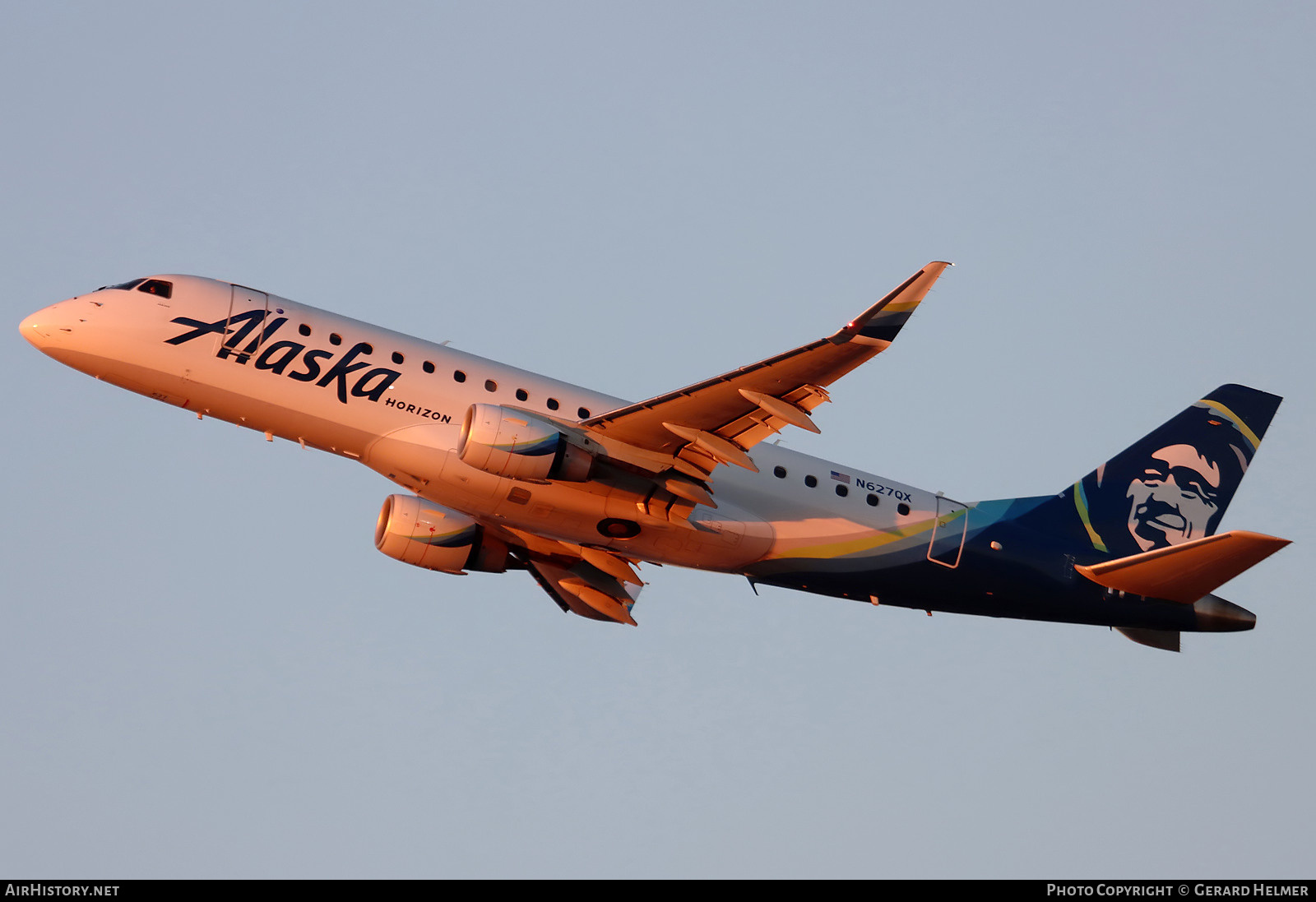 Aircraft Photo of N627QX | Embraer 175LR (ERJ-170-200LR) | Alaska Airlines | AirHistory.net #443616