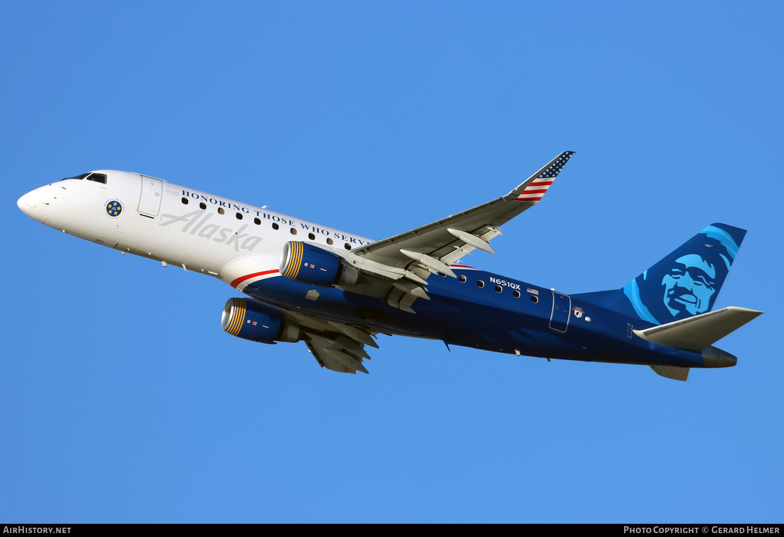 Aircraft Photo of N651QX | Embraer 175LR (ERJ-170-200LR) | Alaska Airlines | AirHistory.net #443623