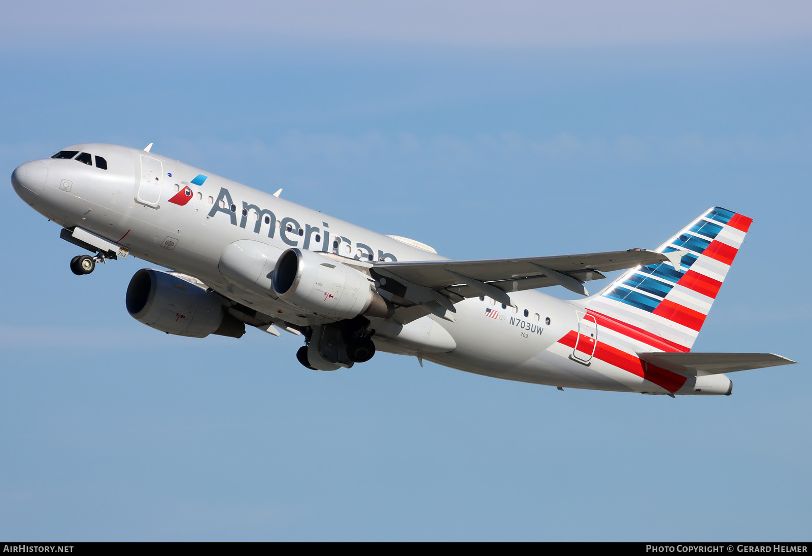 Aircraft Photo of N703UW | Airbus A319-115 | American Airlines | AirHistory.net #443647