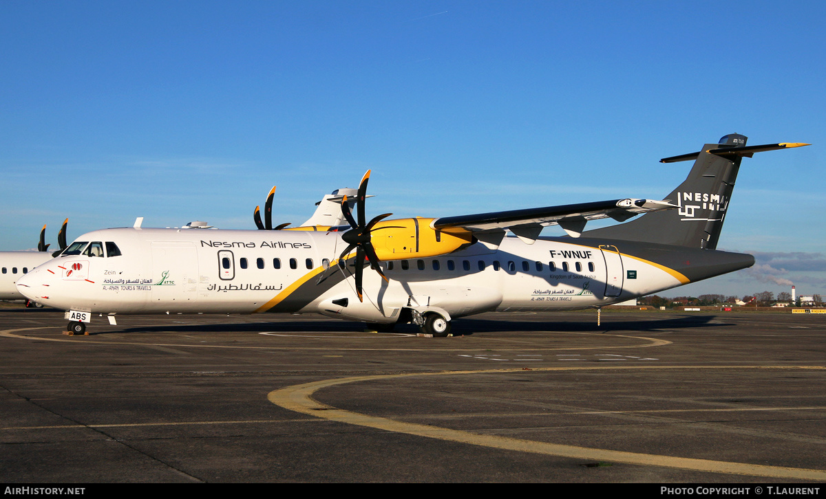 Aircraft Photo of F-WNUF | ATR ATR-72-600 (ATR-72-212A) | Nesma Airlines | AirHistory.net #443698