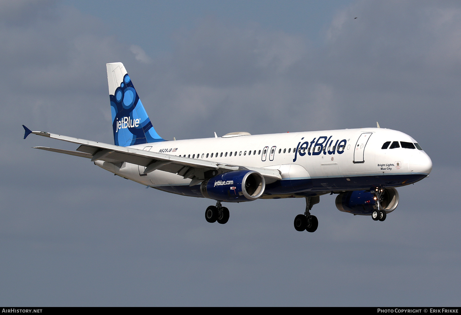 Aircraft Photo of N629JB | Airbus A320-232 | JetBlue Airways | AirHistory.net #443718
