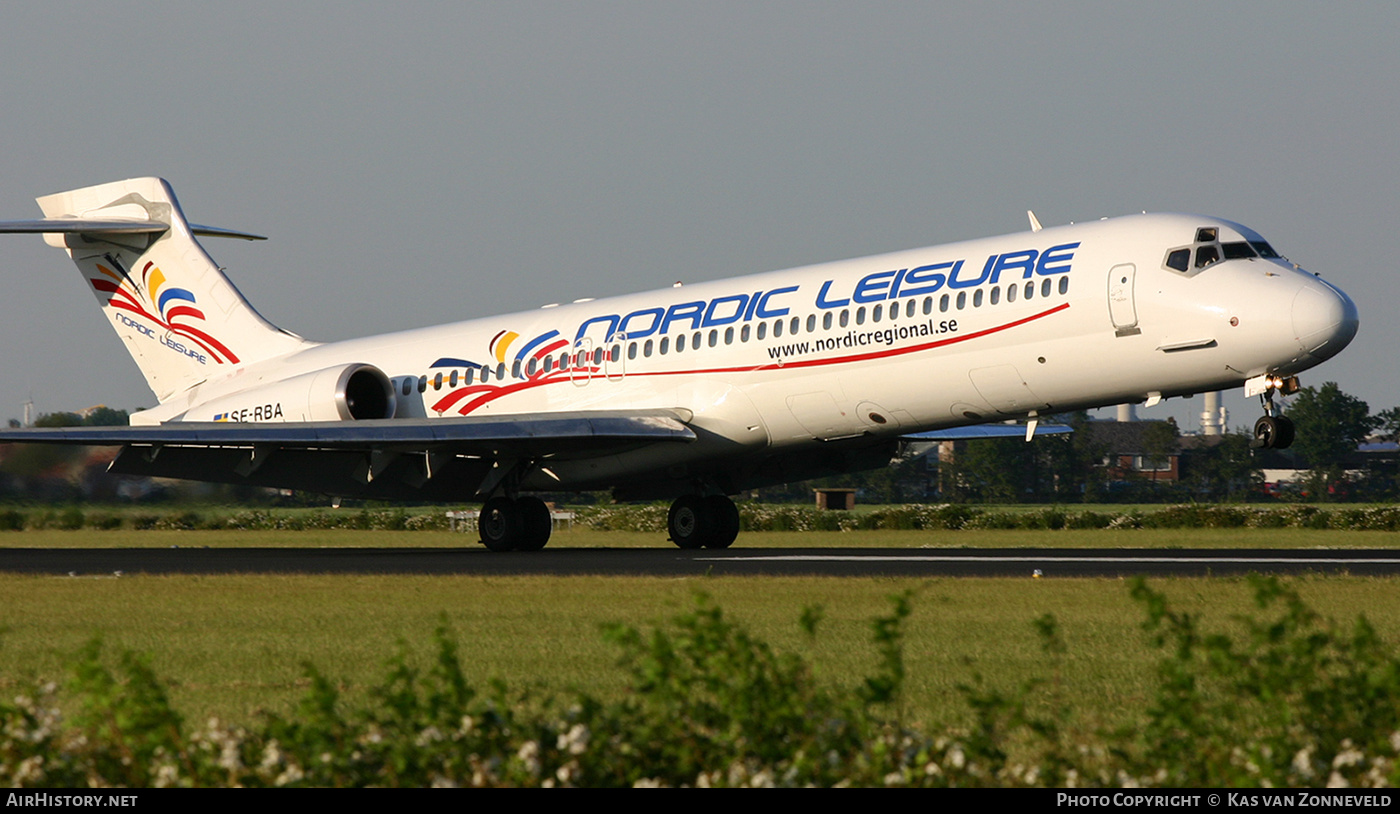 Aircraft Photo of SE-RBA | McDonnell Douglas MD-87 (DC-9-87) | Nordic Leisure | AirHistory.net #443727