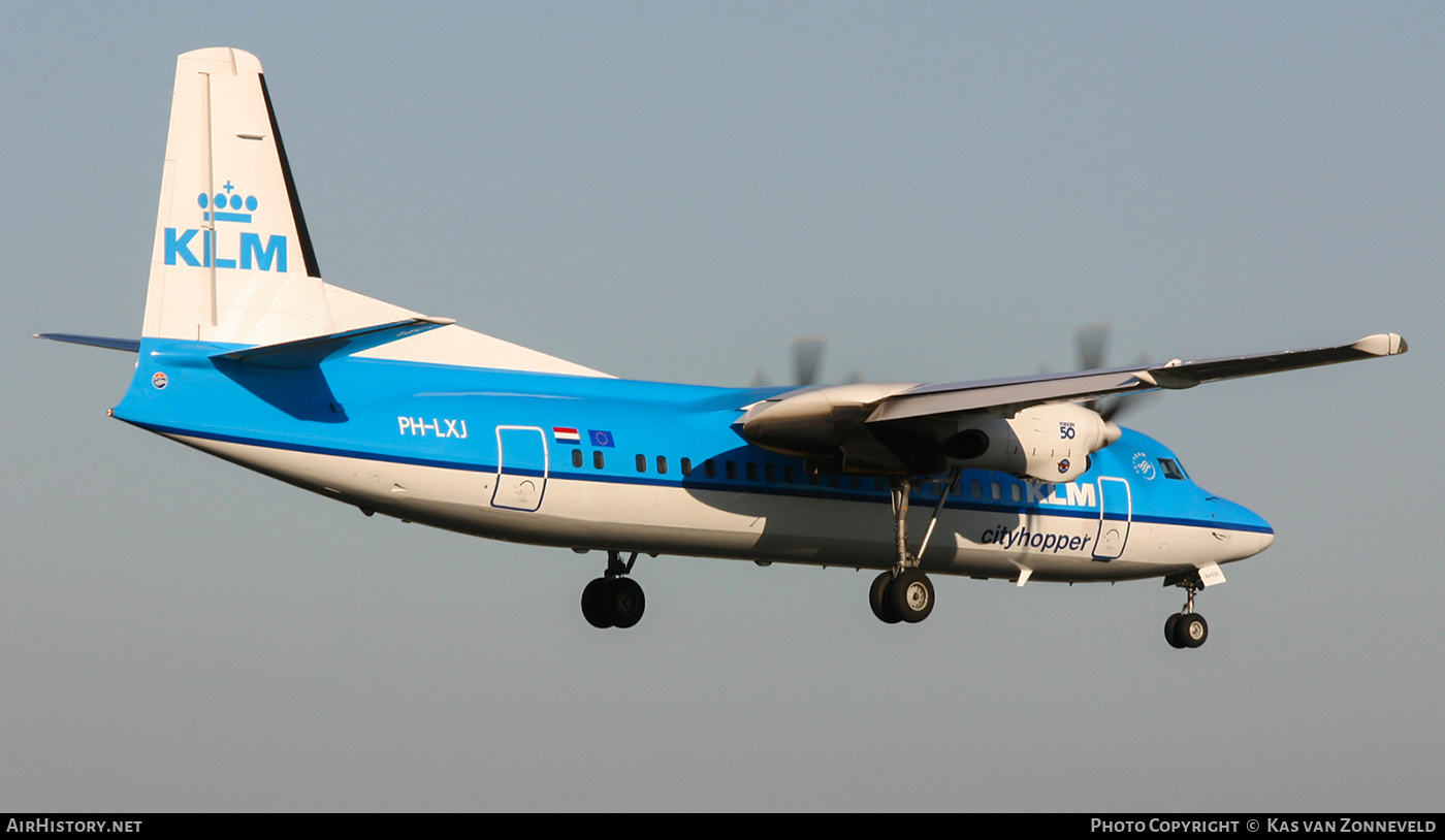 Aircraft Photo of PH-LXJ | Fokker 50 | KLM Cityhopper | AirHistory.net #443742