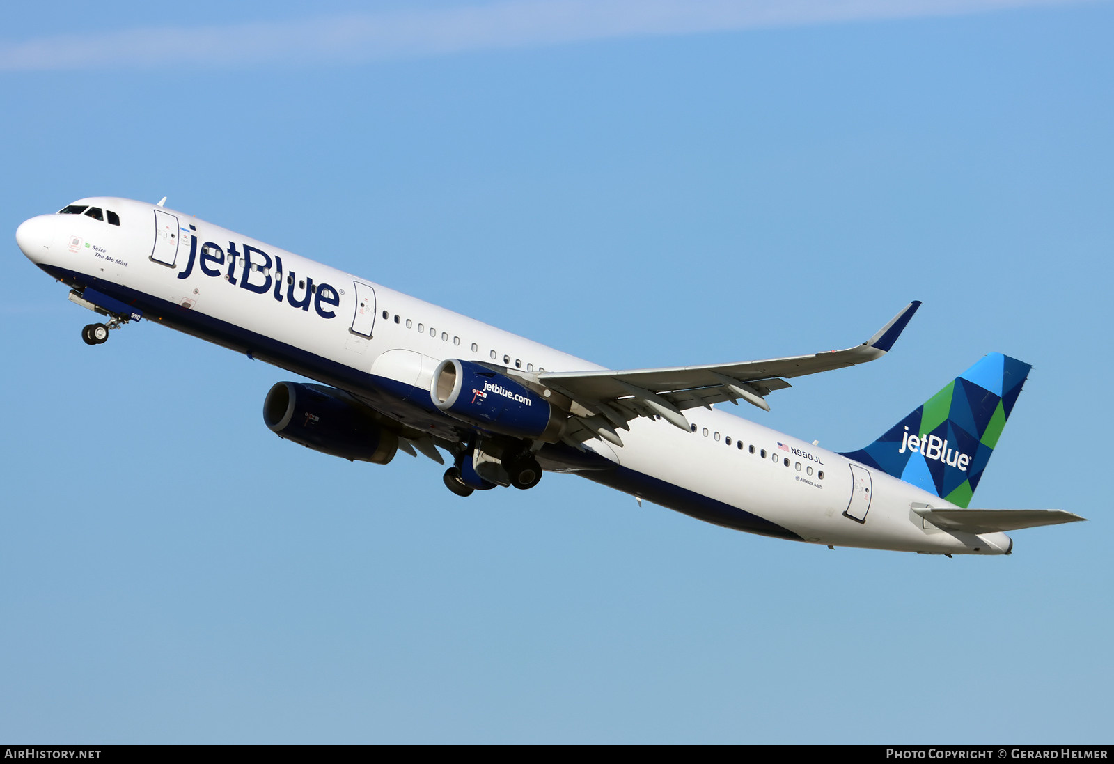 Aircraft Photo of N990JL | Airbus A321-231 | JetBlue Airways | AirHistory.net #443746