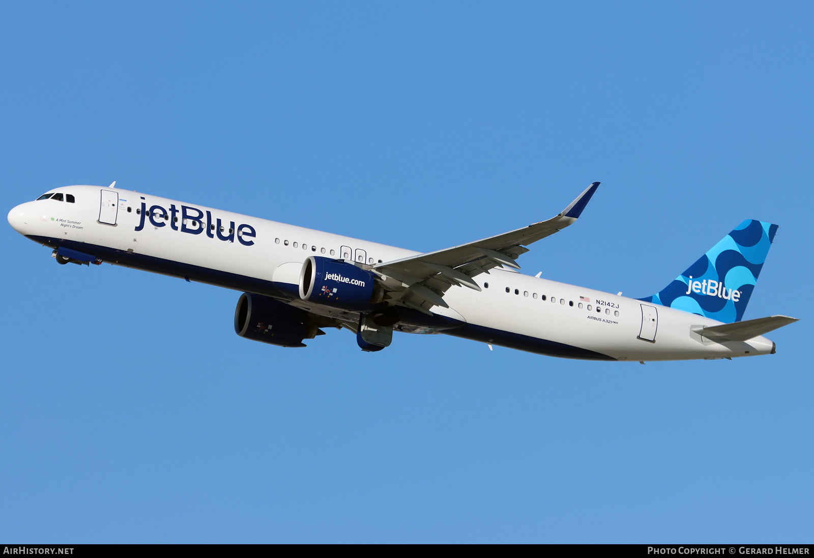 Aircraft Photo of N2142J | Airbus A321-271NX | JetBlue Airways | AirHistory.net #443751