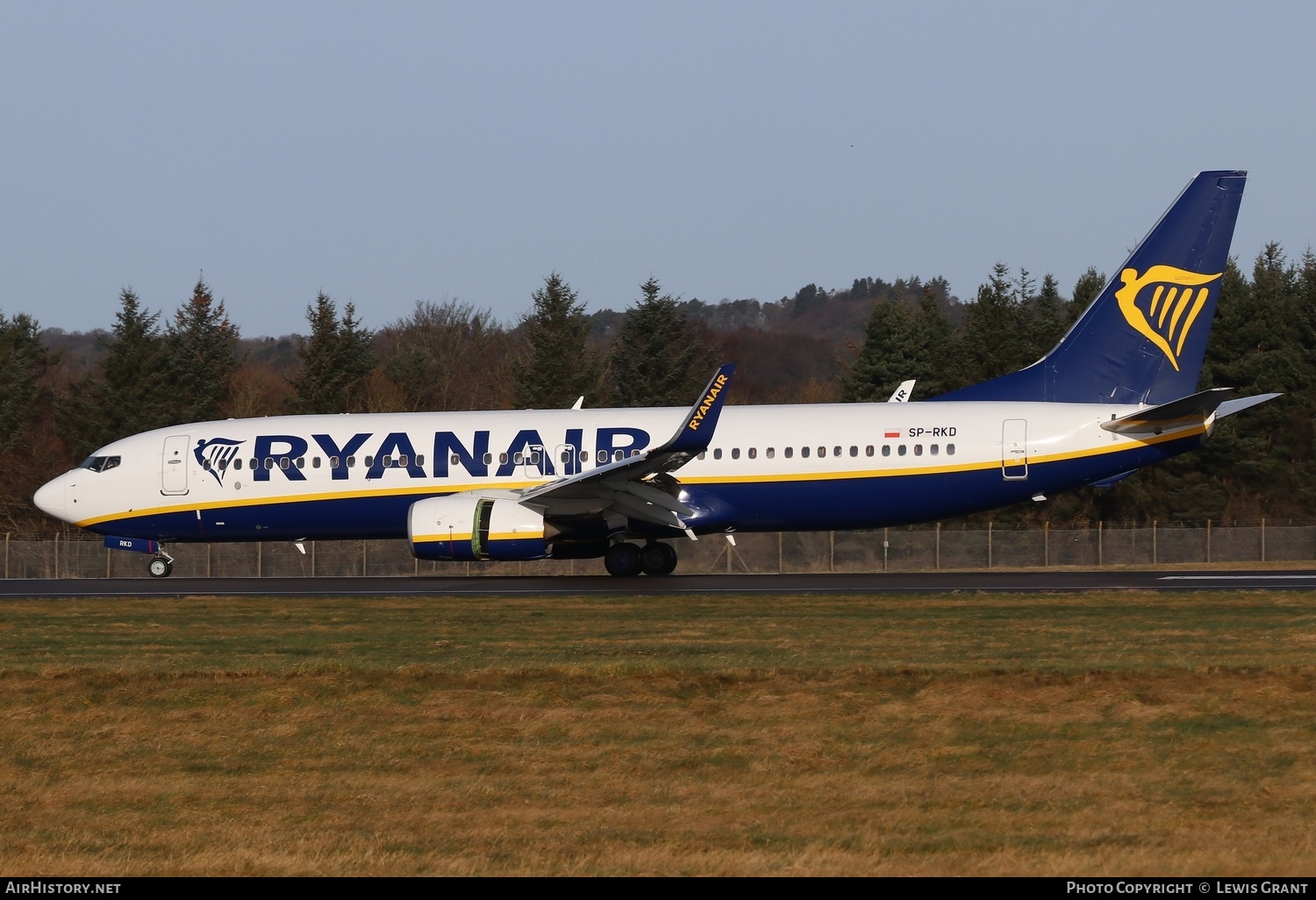 Aircraft Photo of SP-RKD | Boeing 737-8AS | Ryanair | AirHistory.net #443778