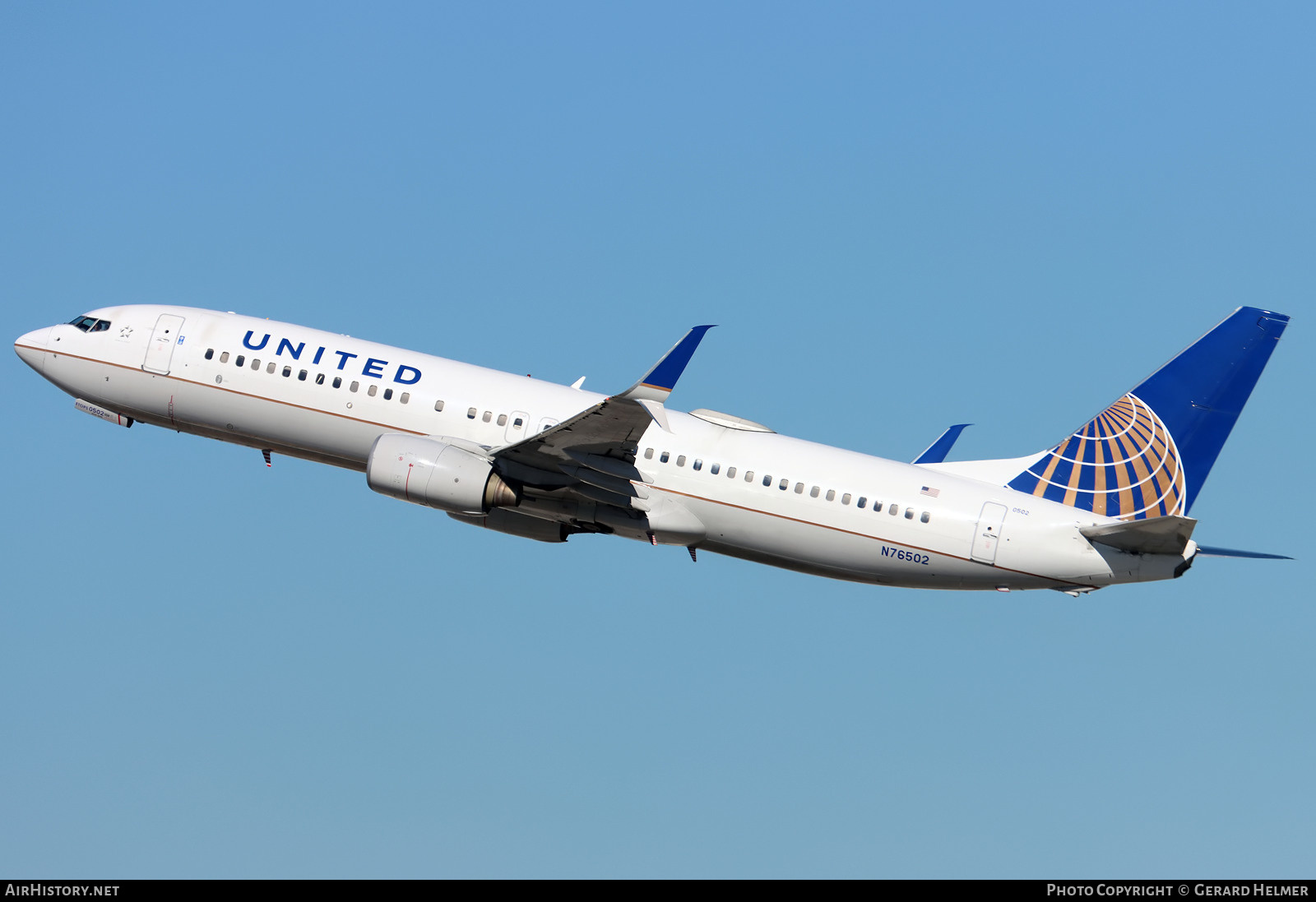 Aircraft Photo of N76502 | Boeing 737-824 | United Airlines | AirHistory.net #443786