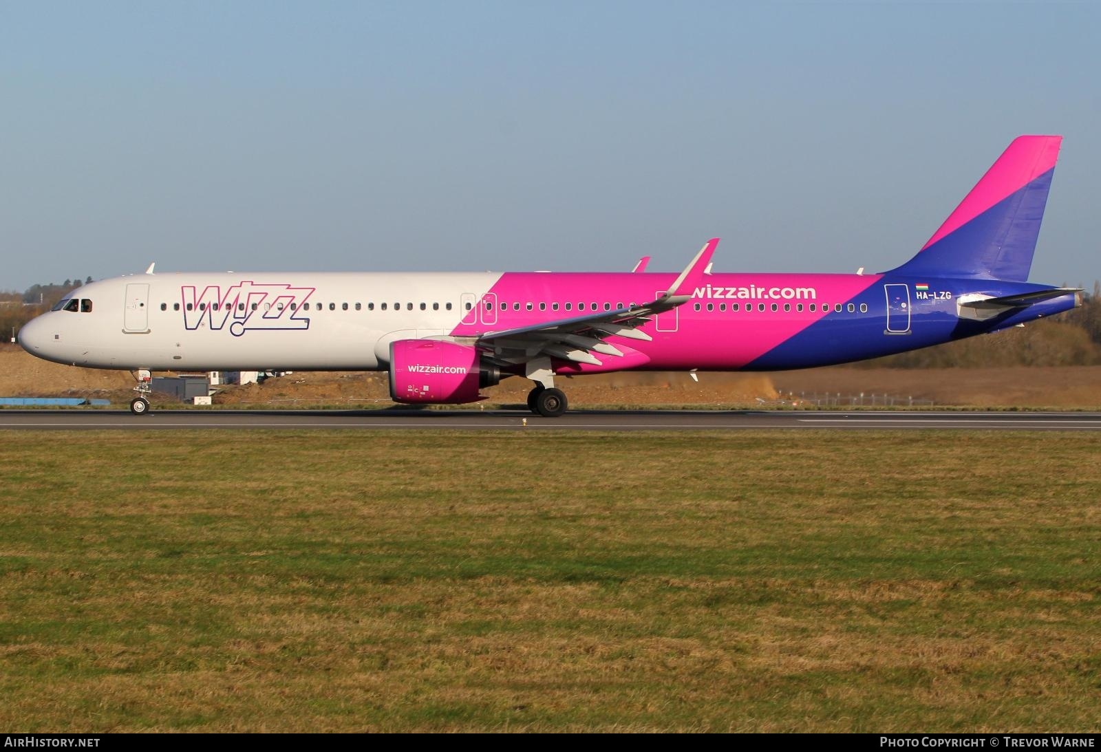 Aircraft Photo of HA-LZG | Airbus A321-271NX | Wizz Air | AirHistory.net #443810