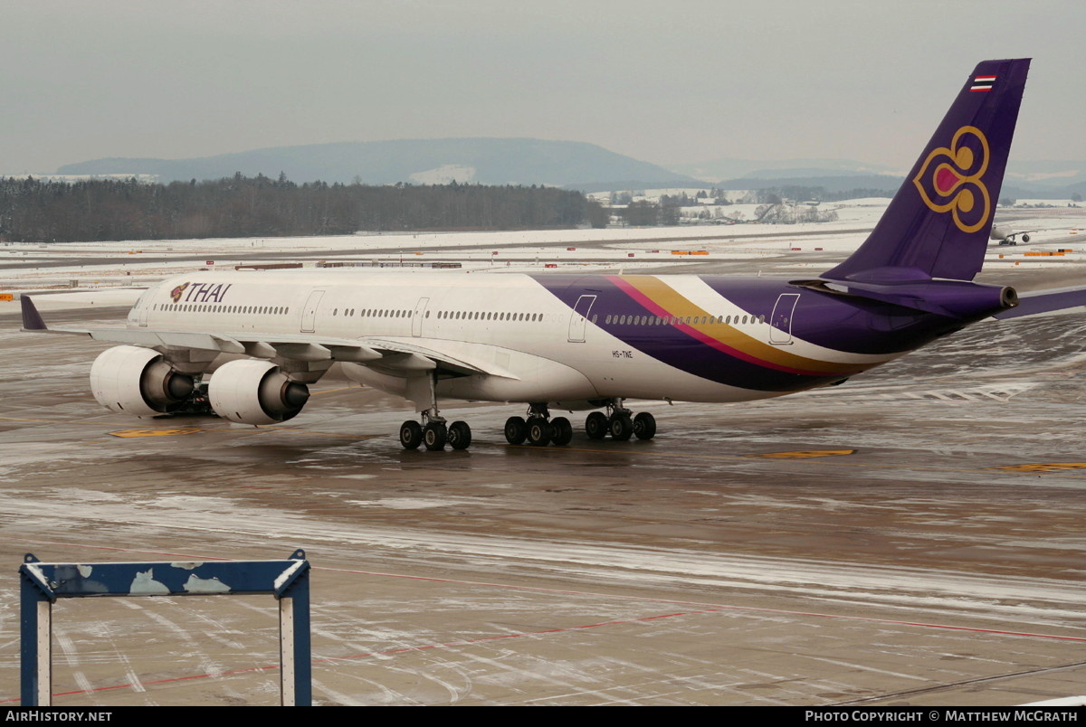 Aircraft Photo of HS-TNE | Airbus A340-642 | Thai Airways International | AirHistory.net #443890