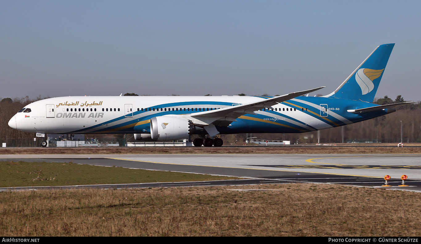 Aircraft Photo of A4O-SD | Boeing 787-9 Dreamliner | Oman Air | AirHistory.net #443928