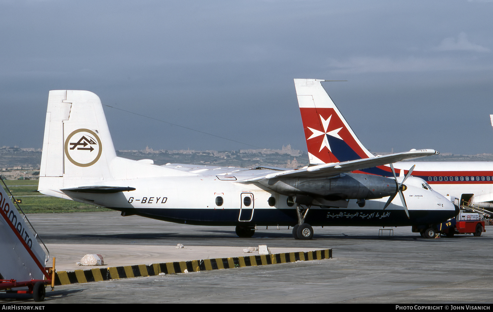 Aircraft Photo of G-BEYD | Handley Page HPR-7 Herald 401 | Libyan Arab Airlines | AirHistory.net #443974