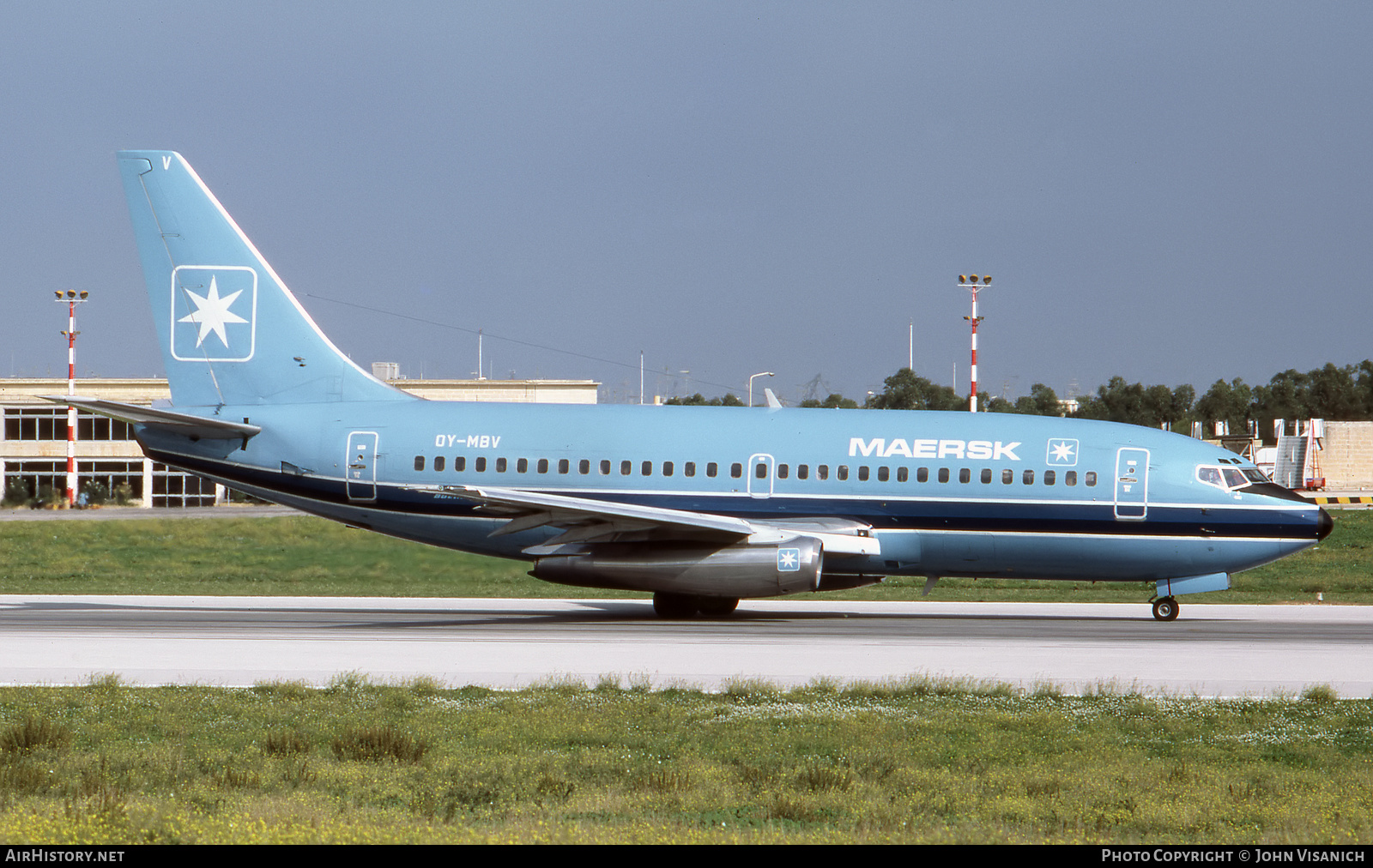 Aircraft Photo of OY-MBV | Boeing 737-2L9/Adv | Maersk Air | AirHistory.net #443982