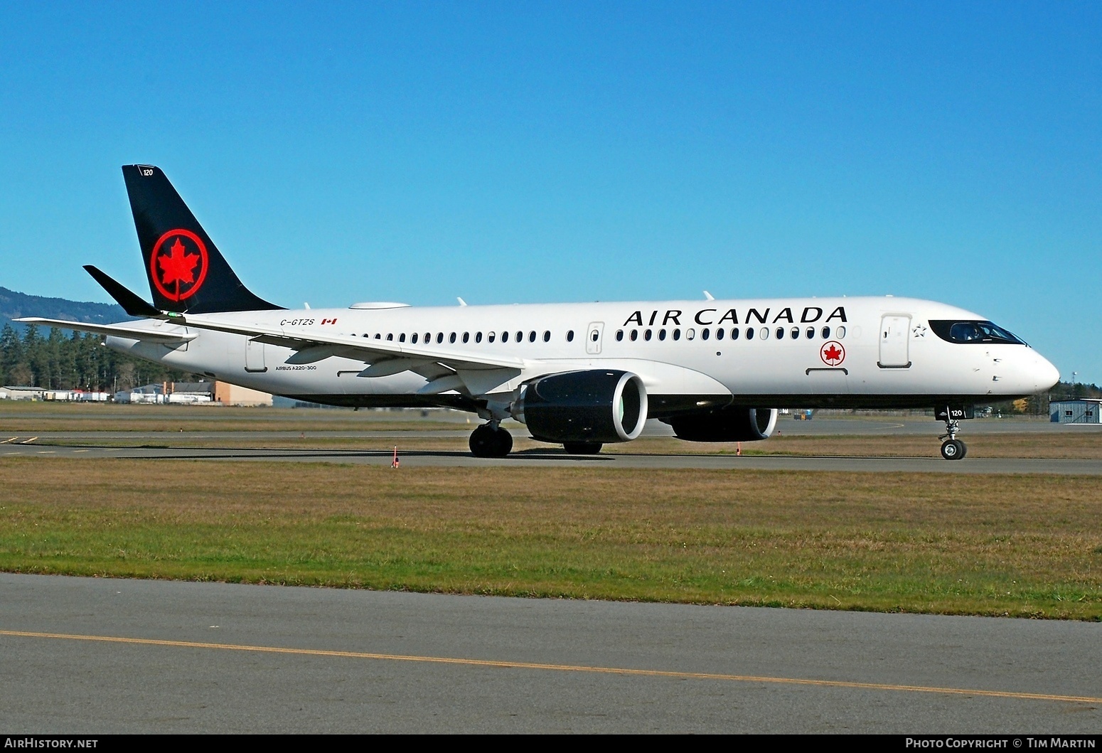 Aircraft Photo of C-GTZS | Airbus A220-371 (BD-500-1A11) | Air Canada | AirHistory.net #444087
