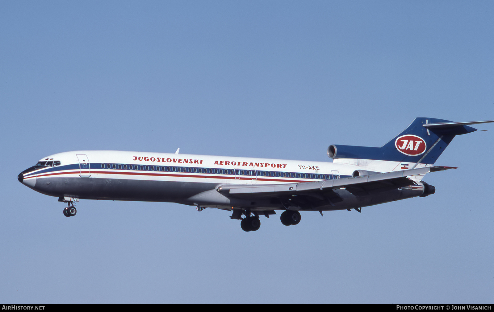 Aircraft Photo of YU-AKE | Boeing 727-2H9/Adv | JAT Yugoslav Airlines - Jugoslovenski Aerotransport | AirHistory.net #444102