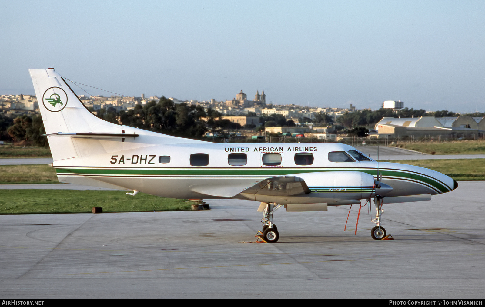 Aircraft Photo of 5A-DHZ | Swearingen SA-226TB Merlin IIIB | United African Airlines | AirHistory.net #444123