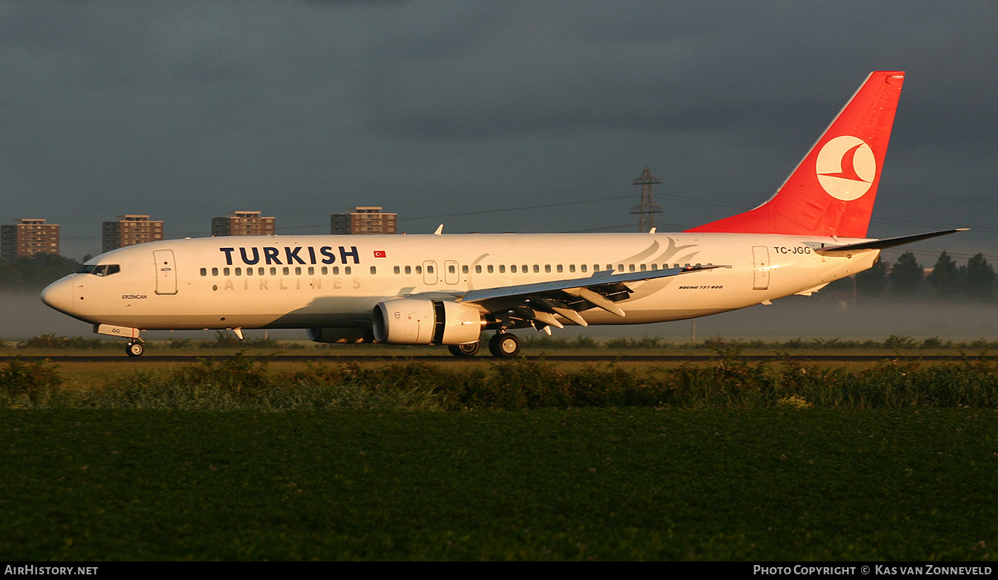 Aircraft Photo of TC-JGG | Boeing 737-8F2 | Turkish Airlines | AirHistory.net #444155