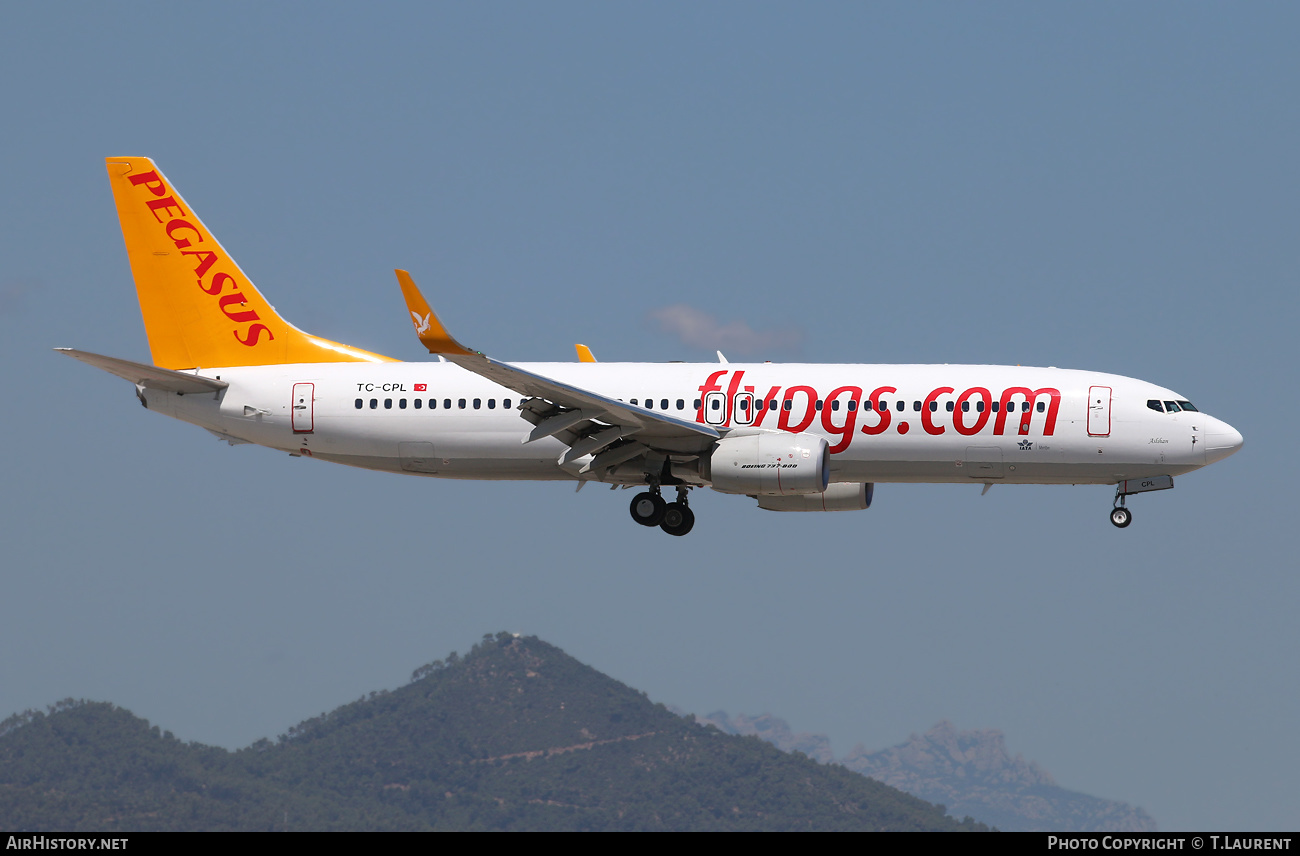 Aircraft Photo of TC-CPL | Boeing 737-82R | Pegasus Airlines | AirHistory.net #444162