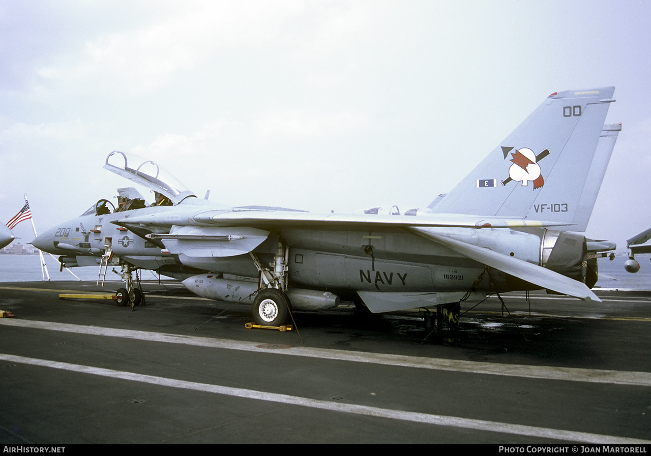 Aircraft Photo of 162921 | Grumman F-14B Tomcat | USA - Navy | AirHistory.net #444184