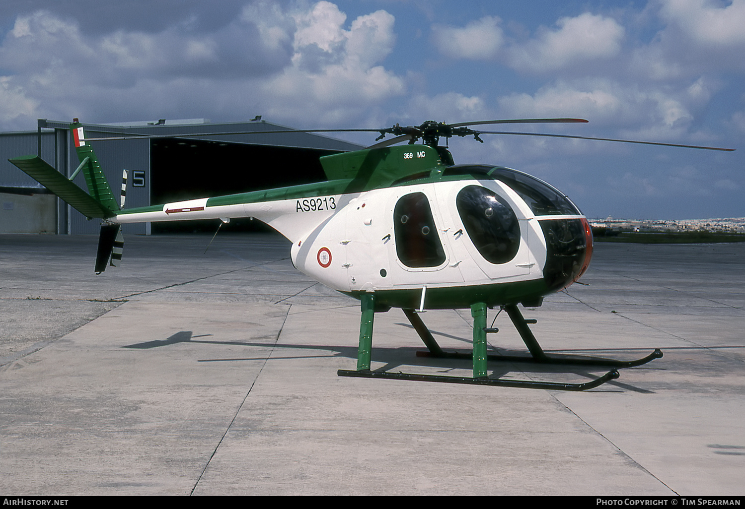 Aircraft Photo of AS9213 | Hughes NH-500MC (NH-369HM) | Malta - Air Force | AirHistory.net #444226