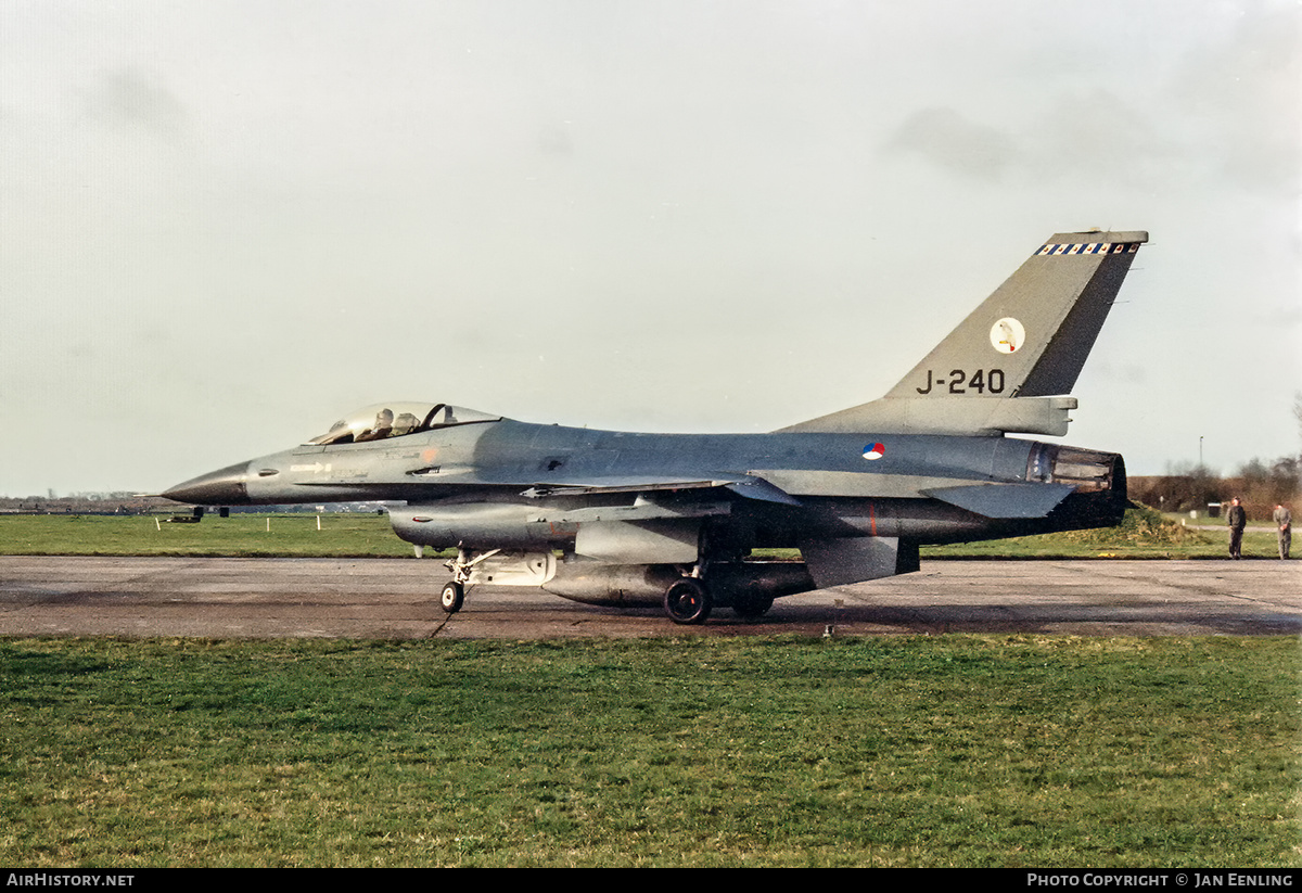 Aircraft Photo of J-240 | General Dynamics F-16A Fighting Falcon | Netherlands - Air Force | AirHistory.net #444240