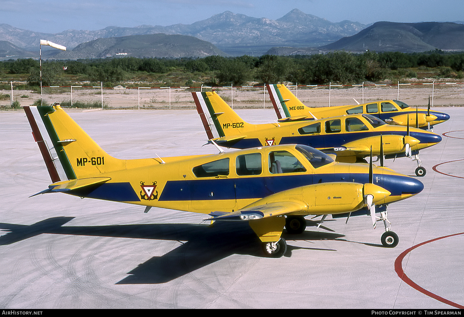 Aircraft Photo of MP-601 | Beech 95-B55 Baron | Mexico - Navy | AirHistory.net #444245