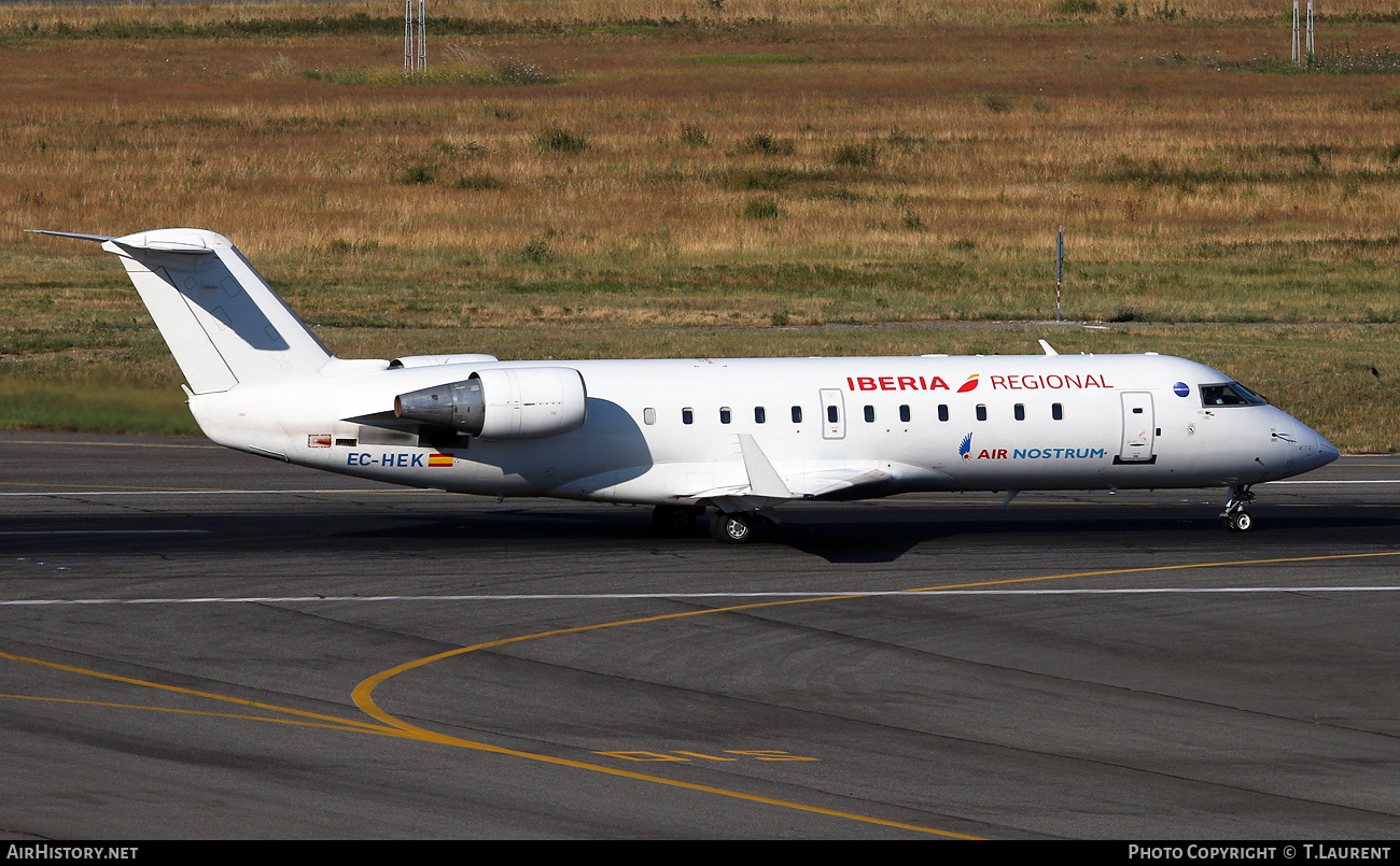 Aircraft Photo of EC-HEK | Bombardier CRJ-200ER (CL-600-2B19) | Iberia Regional | AirHistory.net #444249