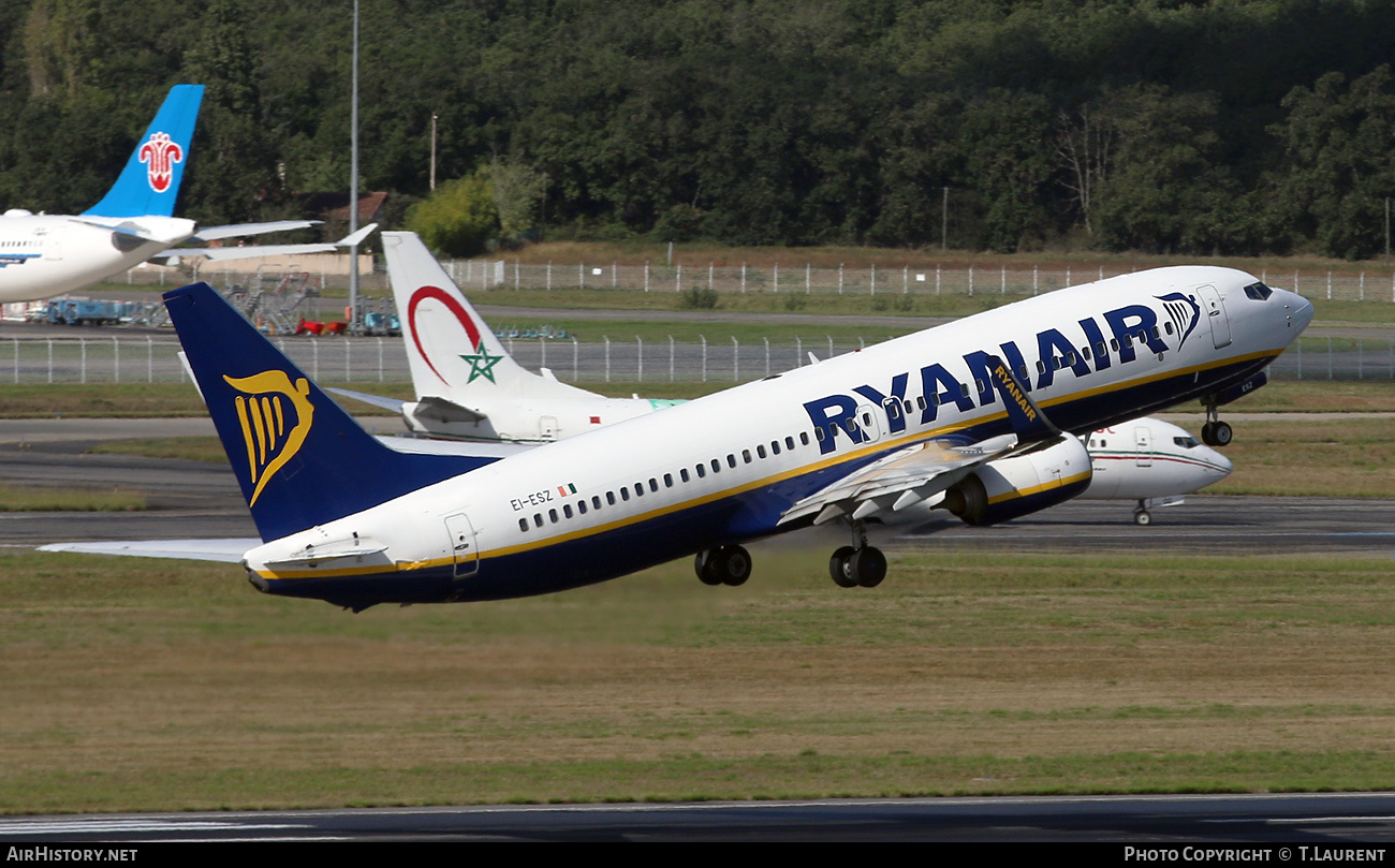 Aircraft Photo of EI-ESZ | Boeing 737-8AS | Ryanair | AirHistory.net #444262