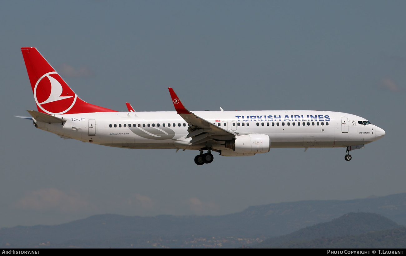 Aircraft Photo of TC-JFT | Boeing 737-8F2 | Turkish Airlines | AirHistory.net #444297