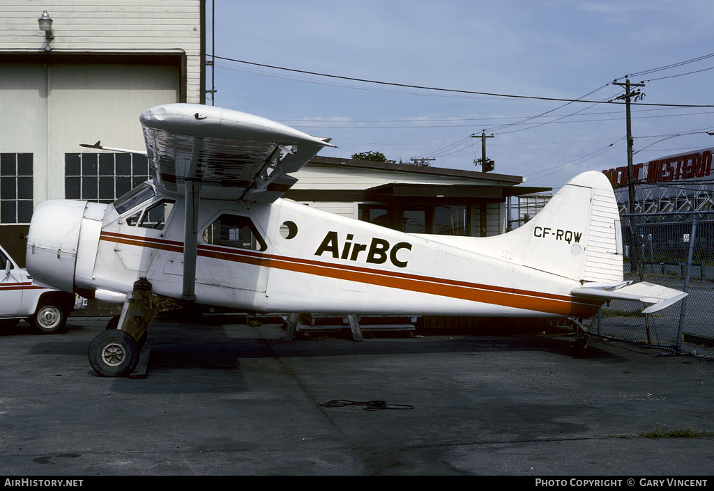 Aircraft Photo of CF-RQW | De Havilland Canada DHC-2 Beaver Mk1 | Air BC | AirHistory.net #444338