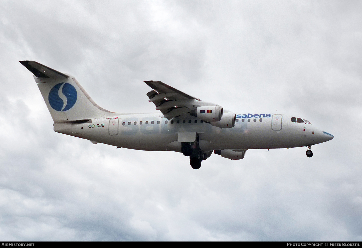 Aircraft Photo of OO-DJE | British Aerospace BAe-146-200 | Sabena | AirHistory.net #444345