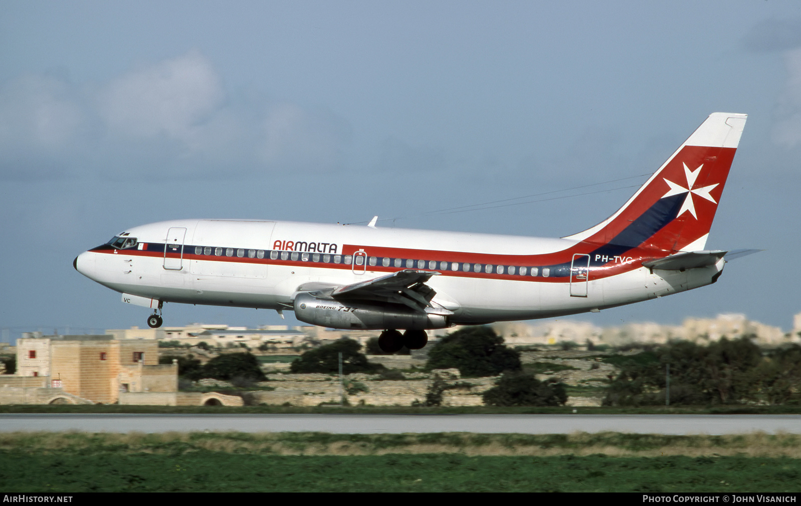 Aircraft Photo of PH-TVC | Boeing 737-2K2C/Adv | Air Malta | AirHistory.net #444433