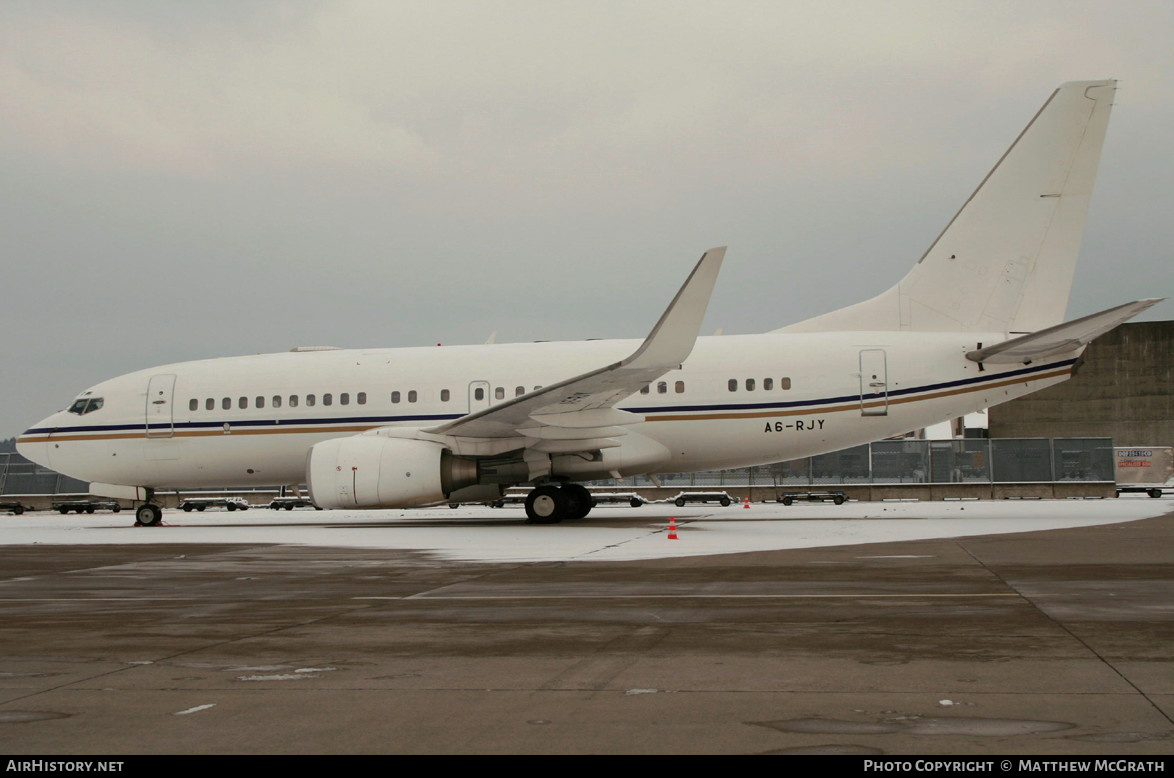 Aircraft Photo of A6-RJY | Boeing 737-7Z5 BBJ | AirHistory.net #444438