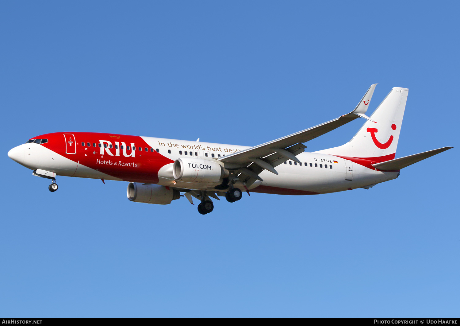 Aircraft Photo of D-ATUZ | Boeing 737-8K5 | TUI | AirHistory.net #444540