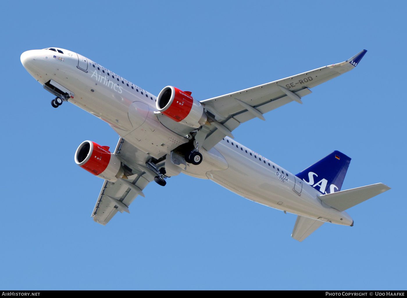 Aircraft Photo of D-AXAK / SE-ROD | Airbus A320-251N | Scandinavian Airlines - SAS | AirHistory.net #444558