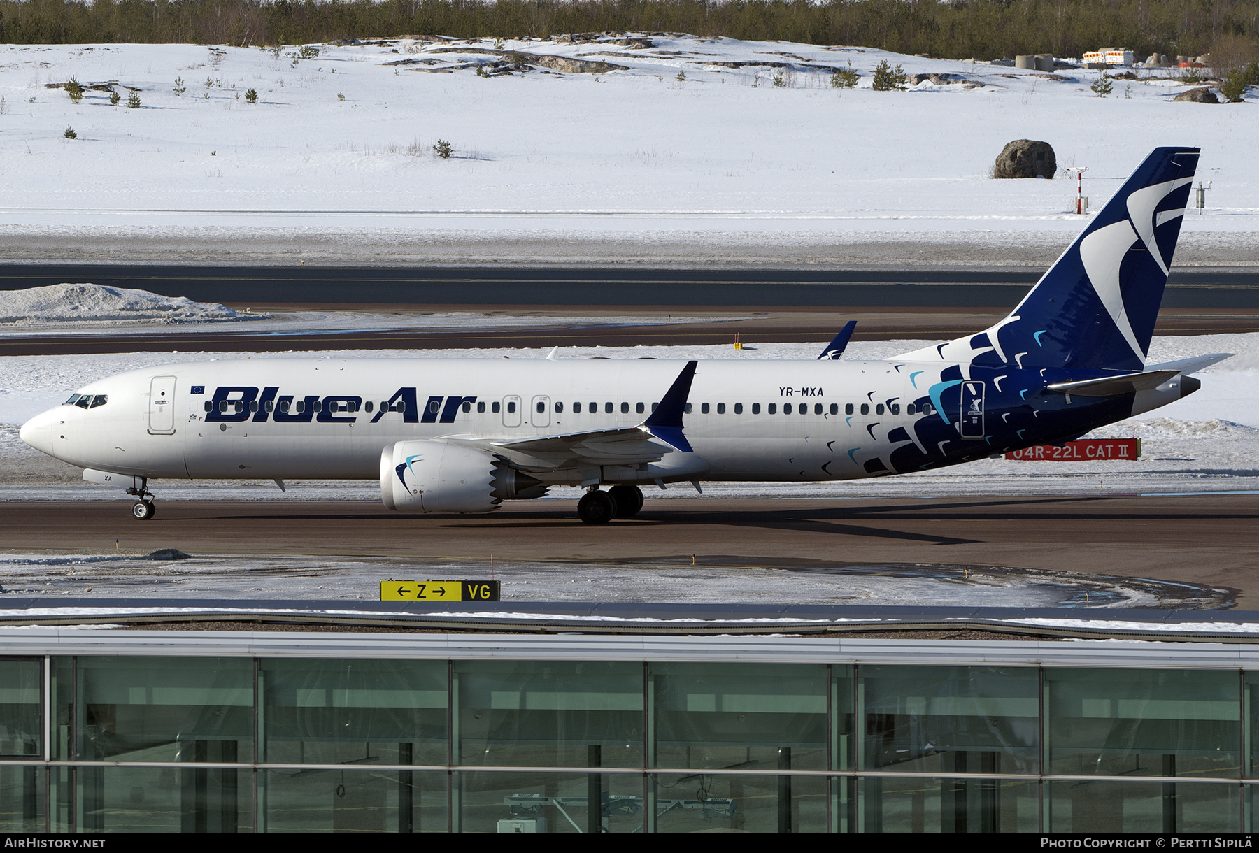 Aircraft Photo of YR-MXA | Boeing 737-8 Max 8 | Blue Air | AirHistory.net #444580