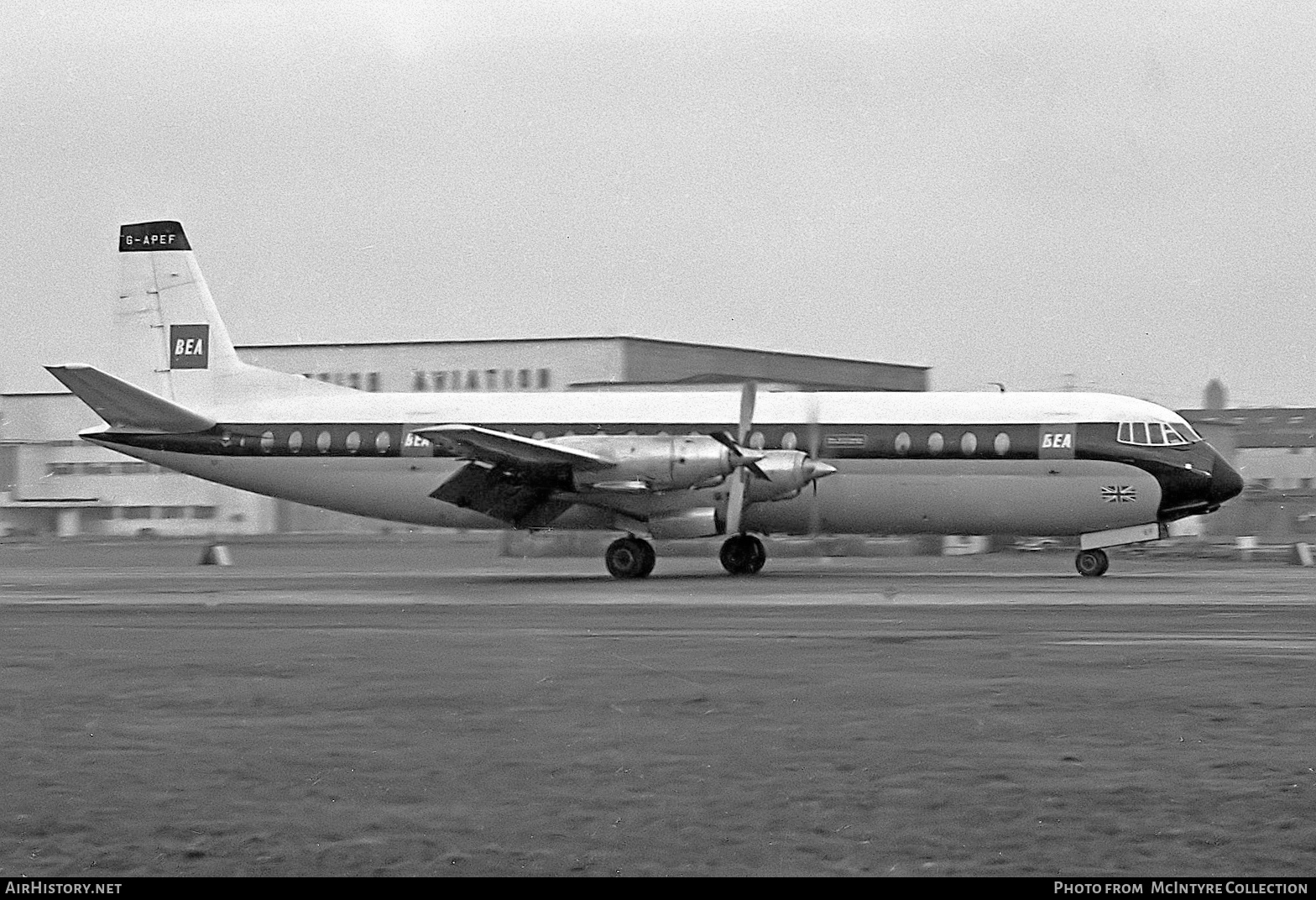 Aircraft Photo of G-APEF | Vickers 951 Vanguard | BEA - British European Airways | AirHistory.net #444595